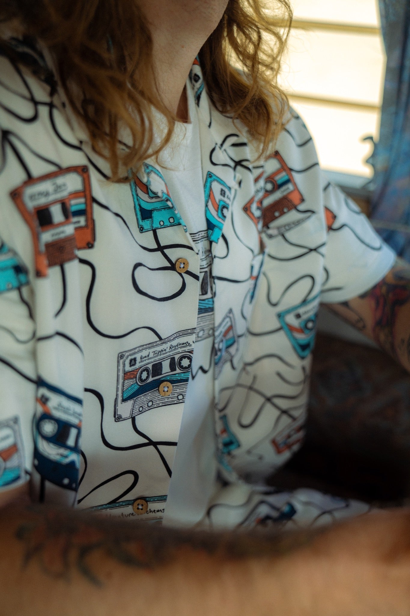 Roadtrip Mixtape Short Sleeve Shirt (Starwhite)