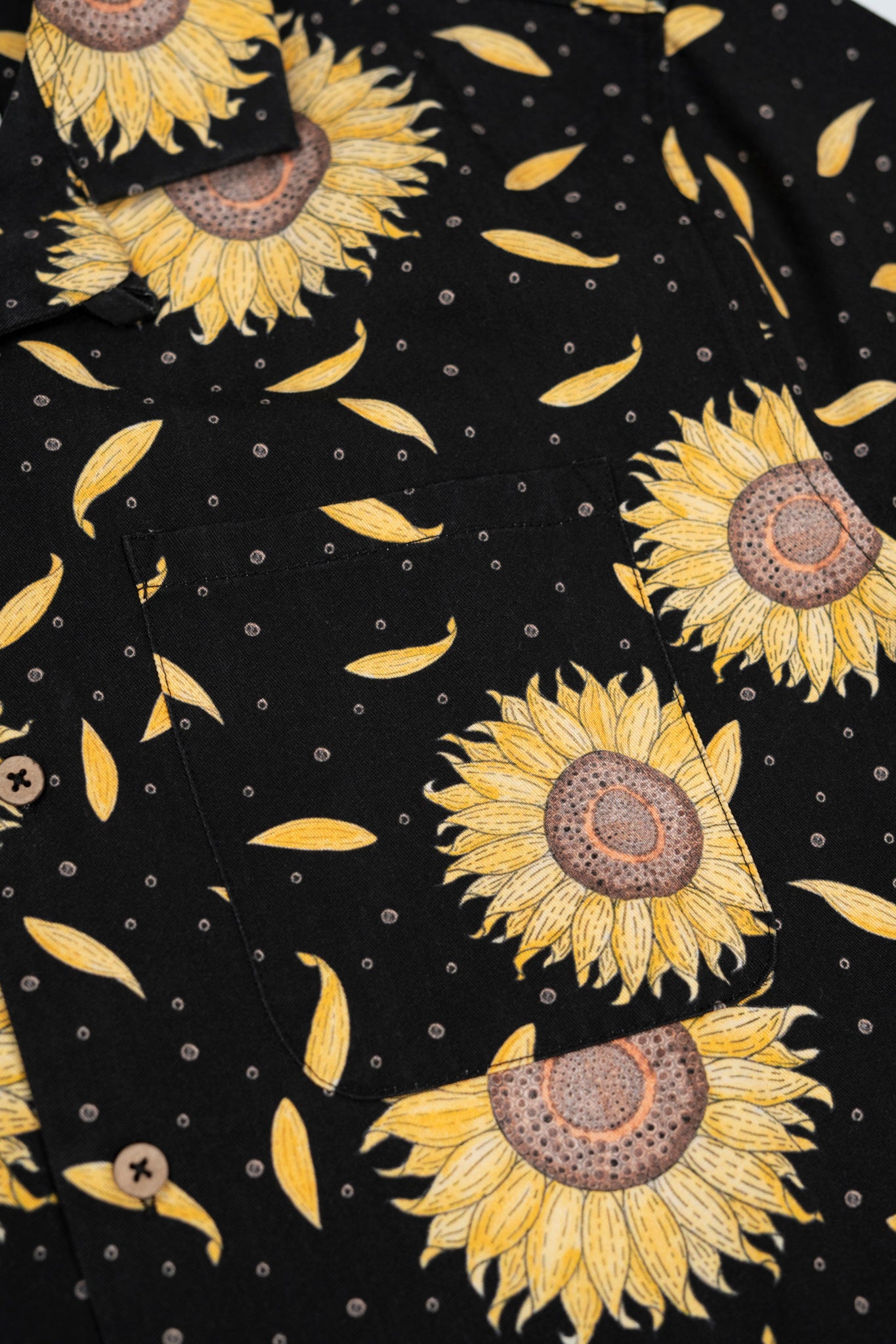 Sunflower Short Sleeve Shirt (Moonless Night)