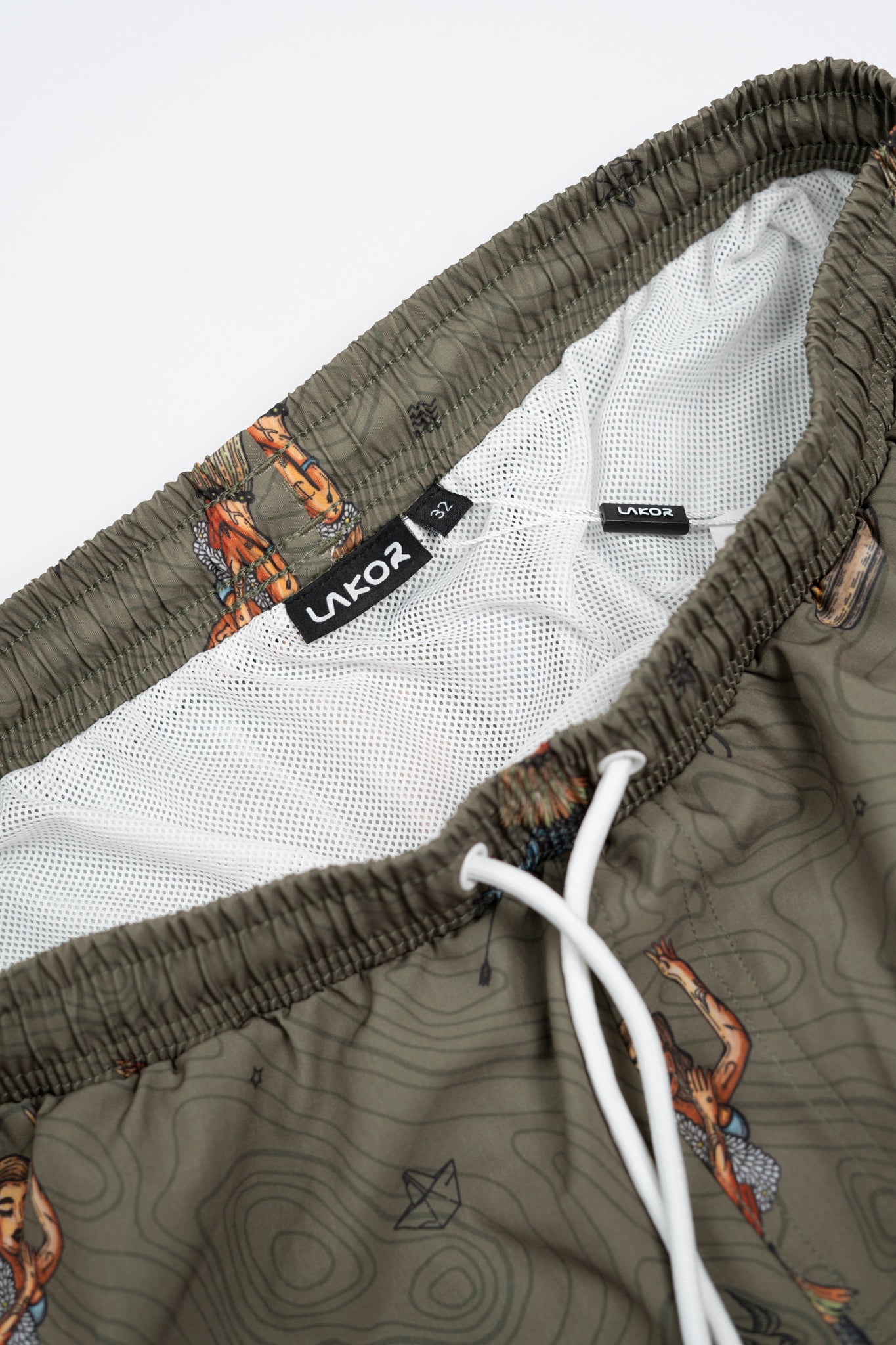 Dashboard Hula Swim Shorts (Deep Lichen Green)