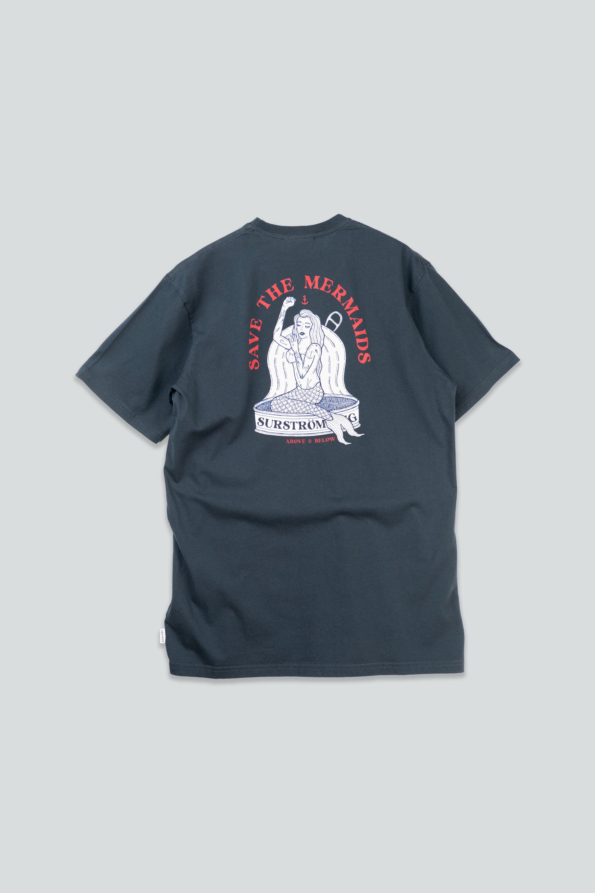 LAKOR Save The Mermaids Back T-shirt T-Shirt Blueberry