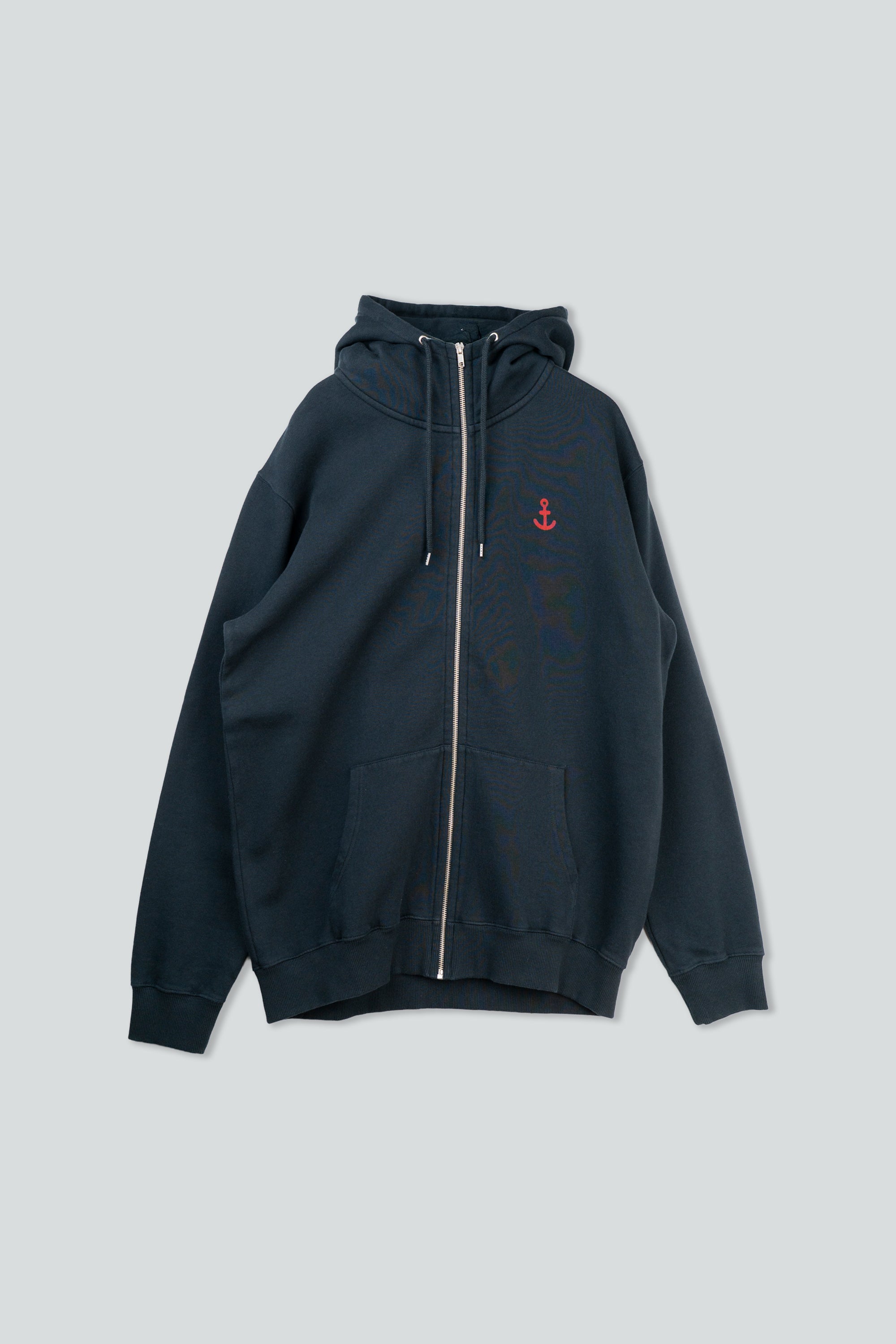 LAKOR Save The Mermaids Back Zip Hoodie Sweatshirt Blueberry