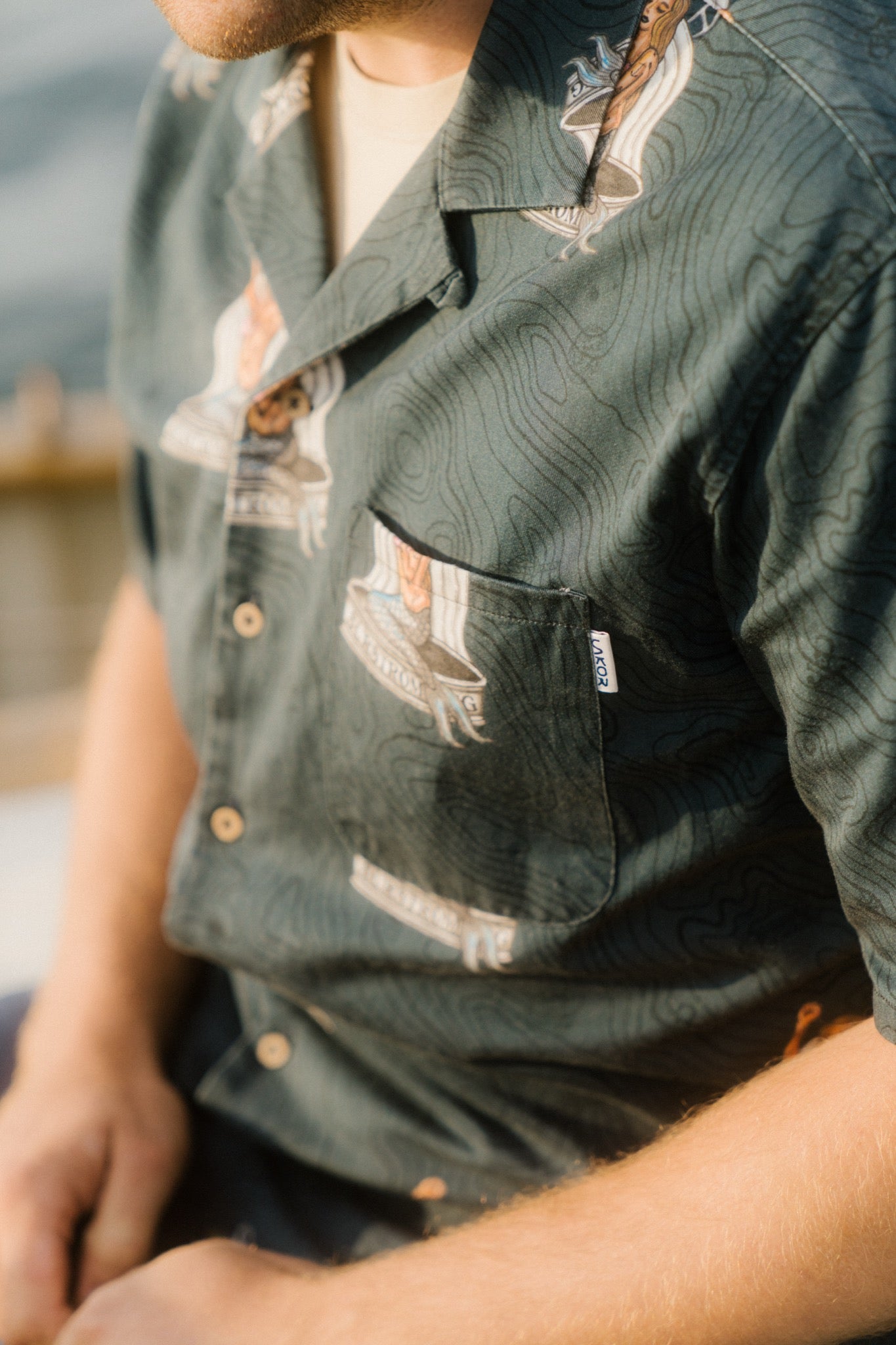 LAKOR Save The Mermaids Short Sleeve Shirt Short Sleeve Shirt Midnight Navy