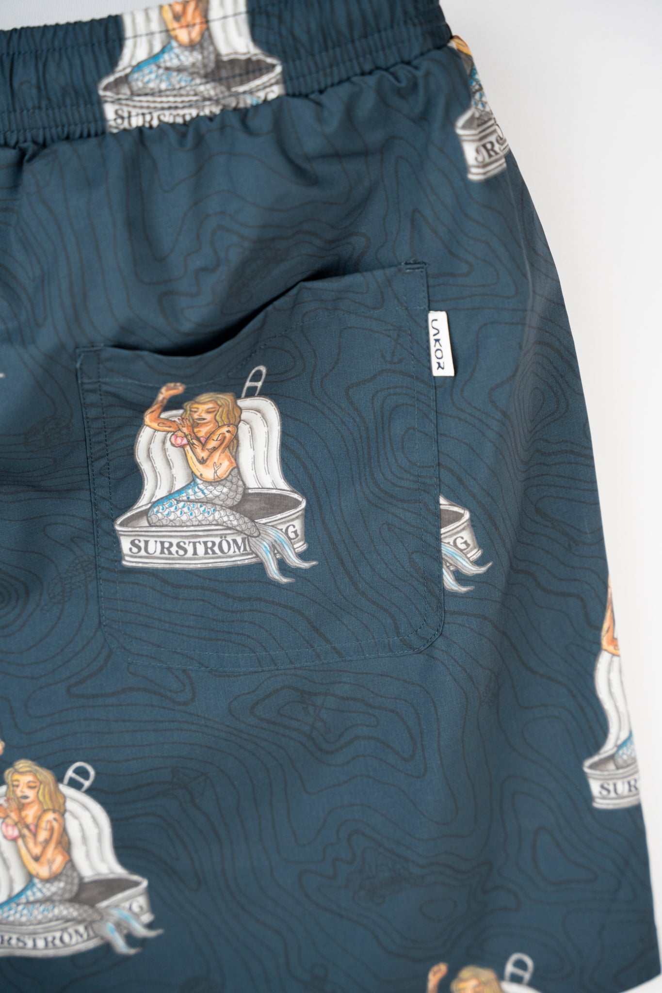 LAKOR Save The Mermaids Swim Shorts Shorts Blueberry