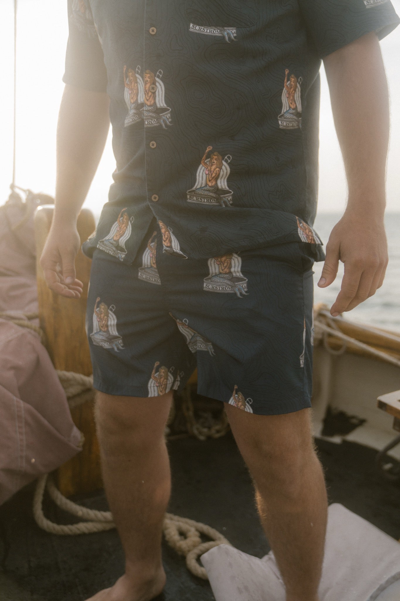 LAKOR Save The Mermaids Swim Shorts Shorts Blueberry