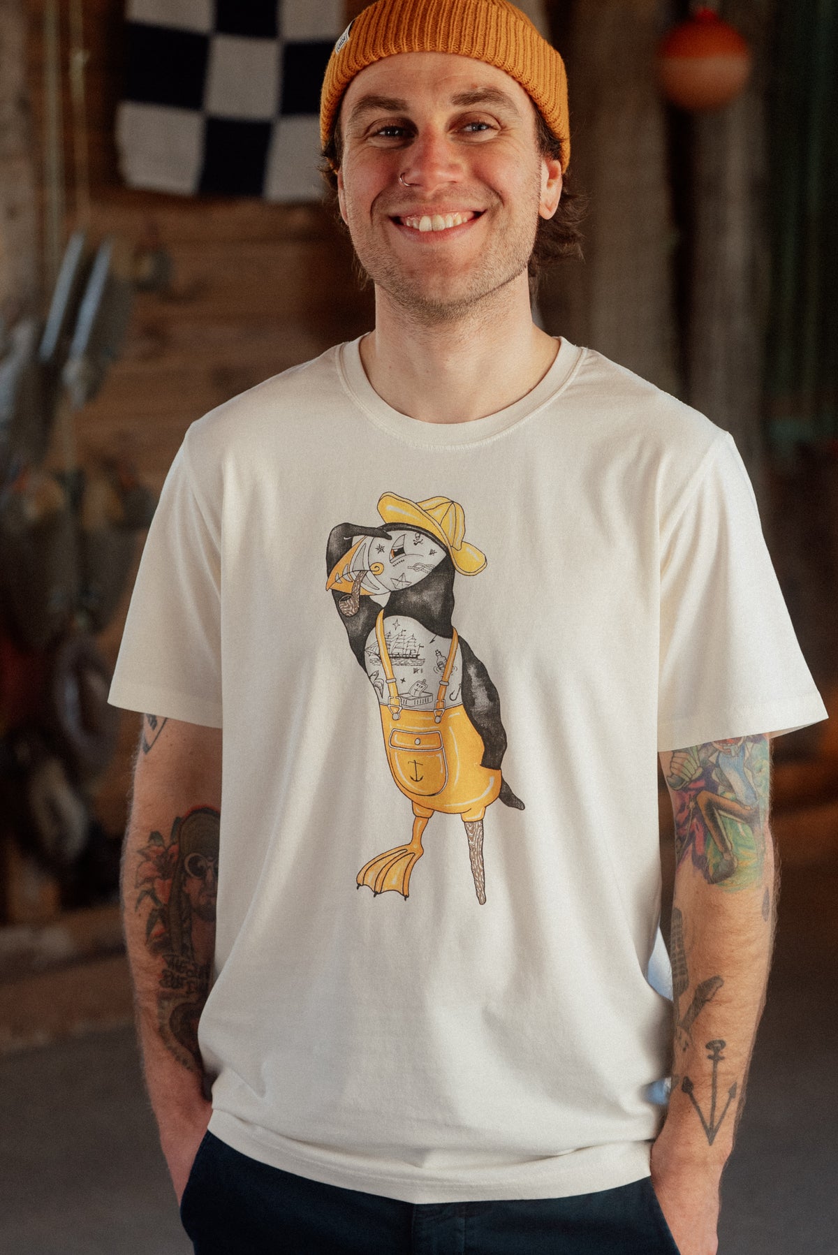 LAKOR Sea Parrot Seaman T-shirt T-Shirt Star White