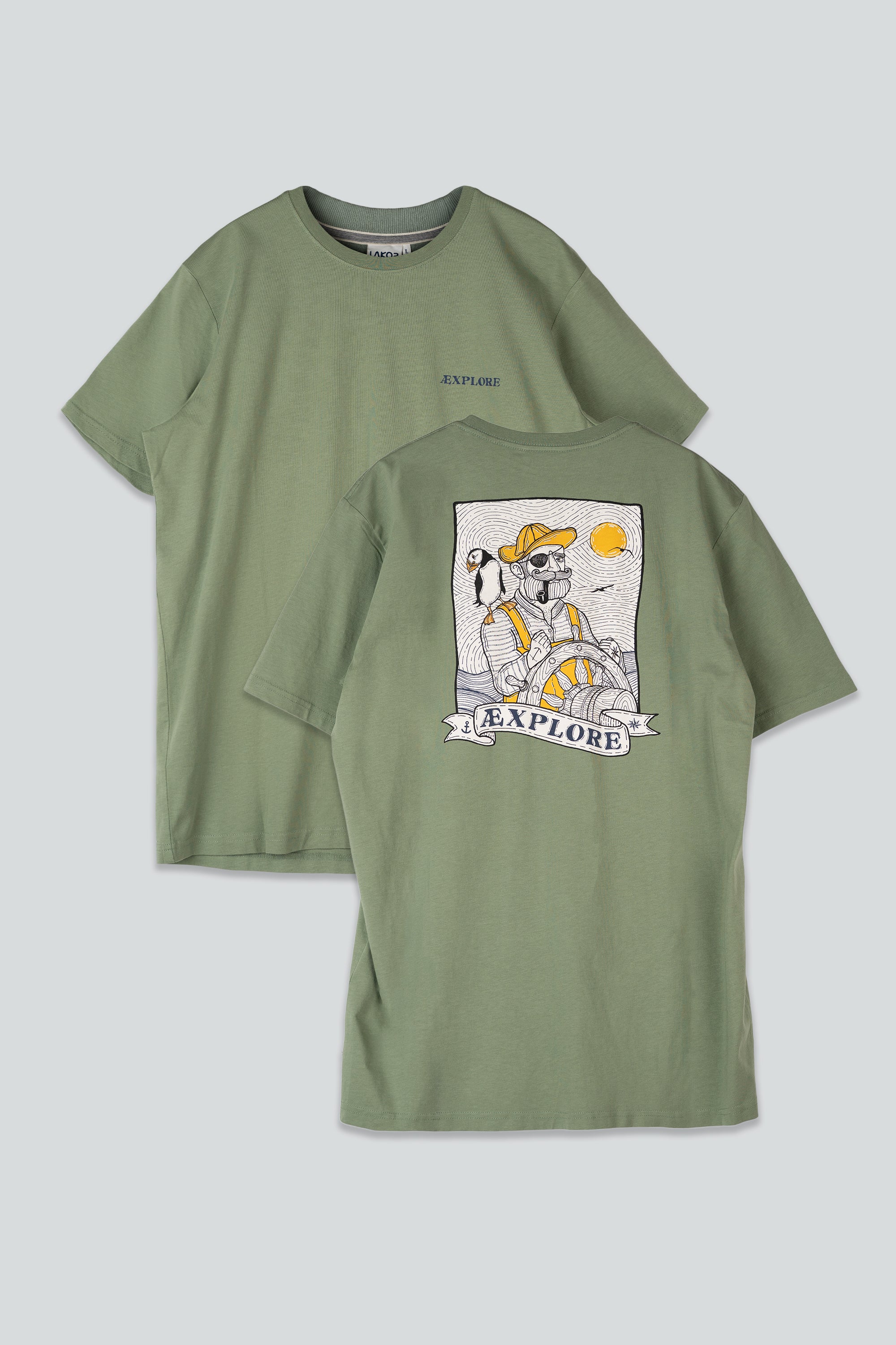 LAKOR Sea Parrot & Shipster Back T-shirt T-Shirt Sea Spray