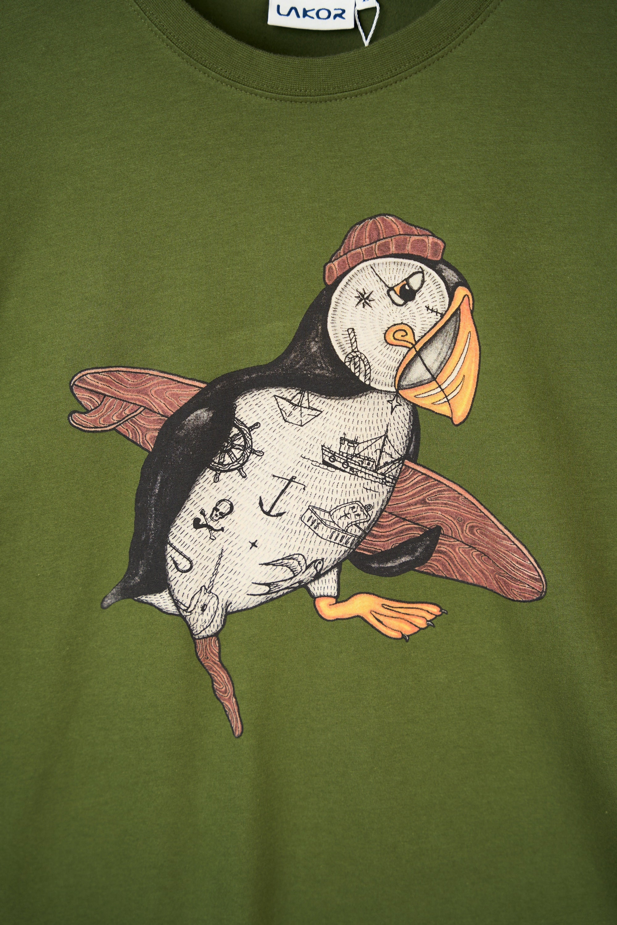 LAKOR Sea Parrot Surf T-shirt T-Shirt Riffle Green