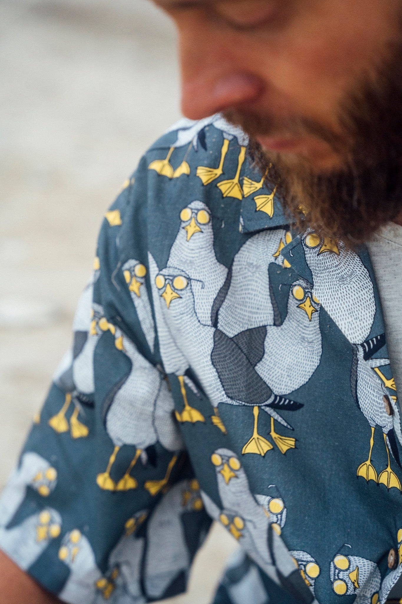 LAKOR Seagull Squad Shirt Short Sleeve Shirt Dark Slate