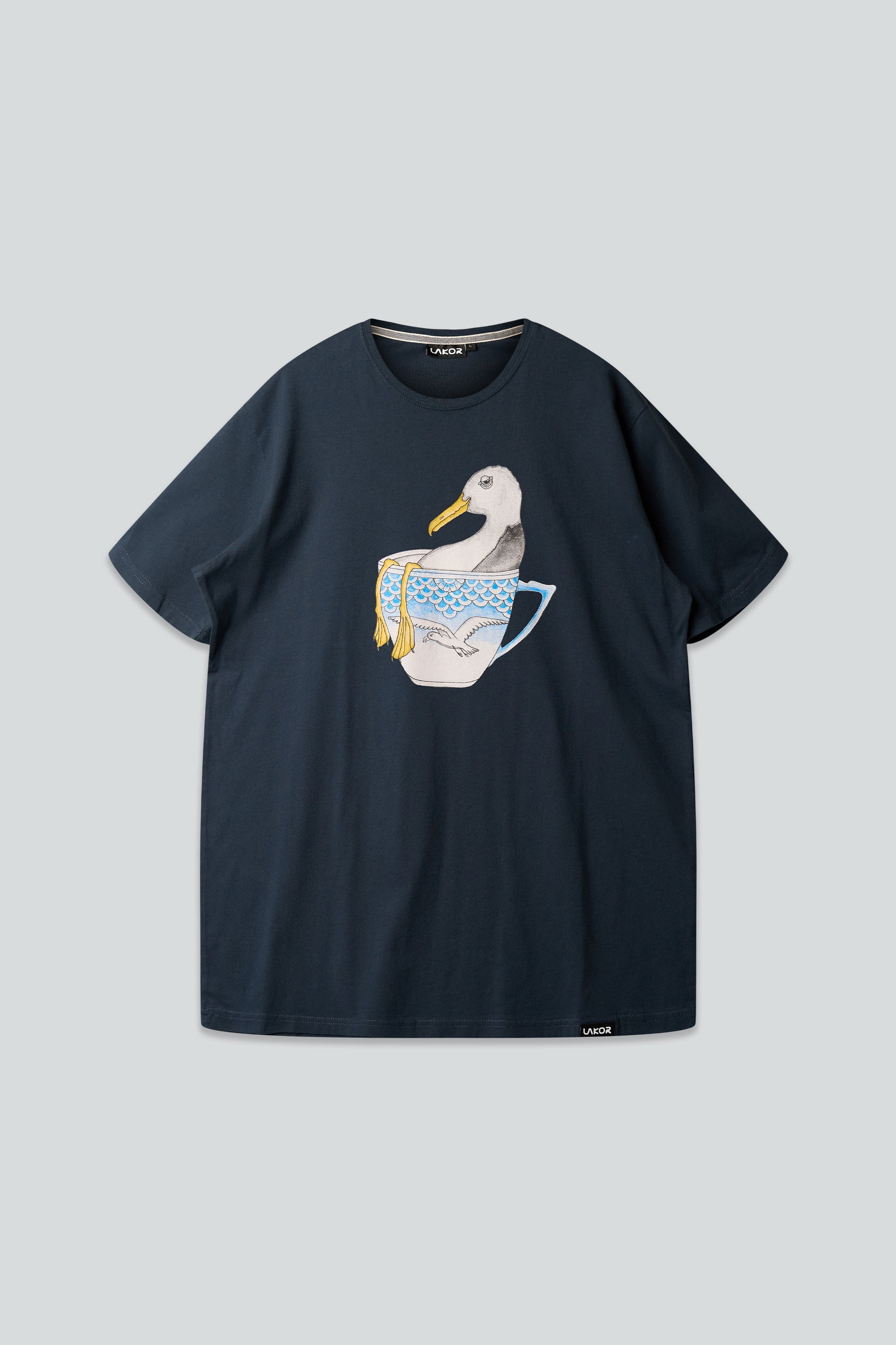LAKOR Seagull in a Cup T-shirt T-Shirt Blueberry