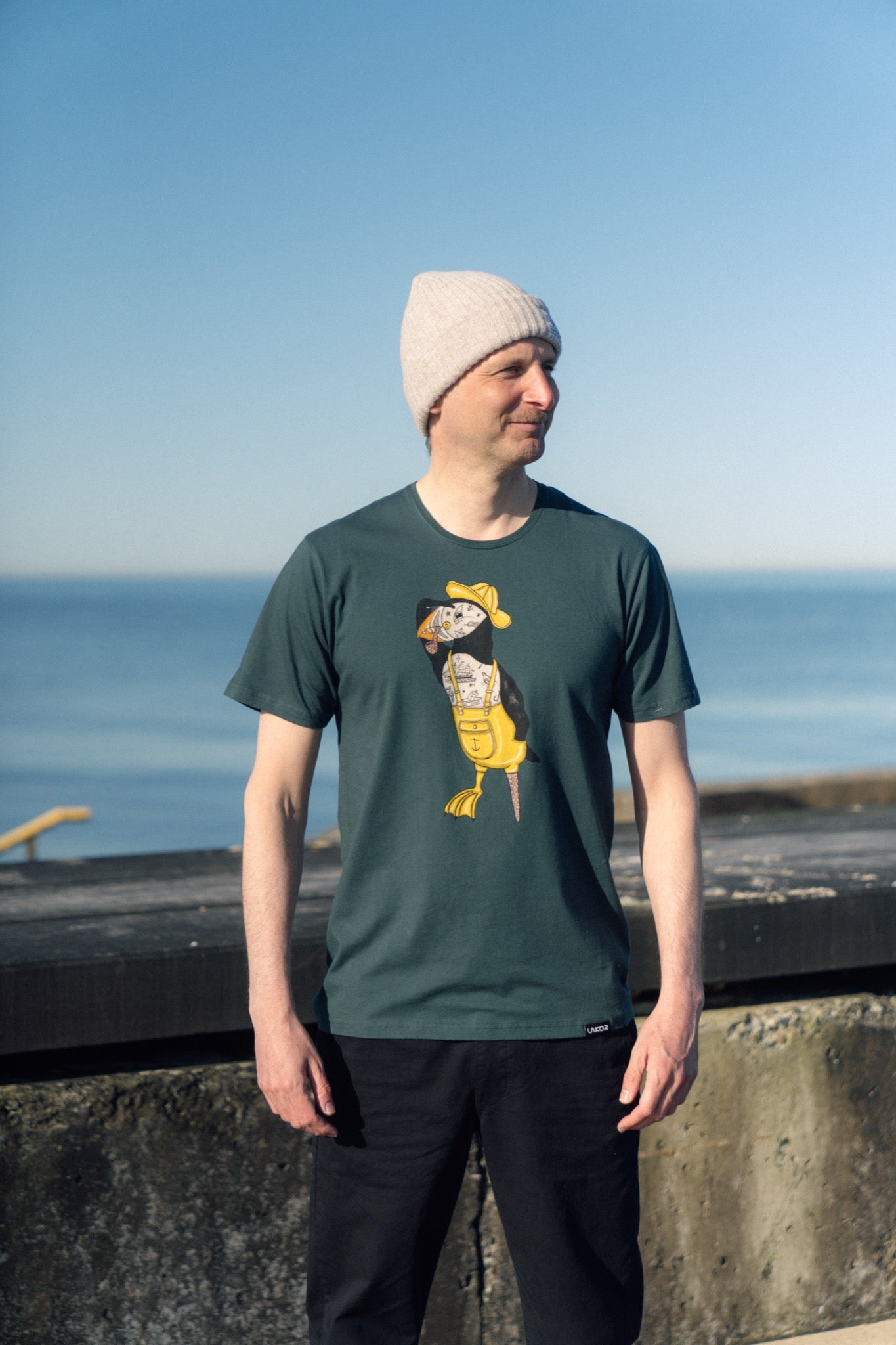 LAKOR Seaparrot Seaman T-shirt T-Shirt Green Gables