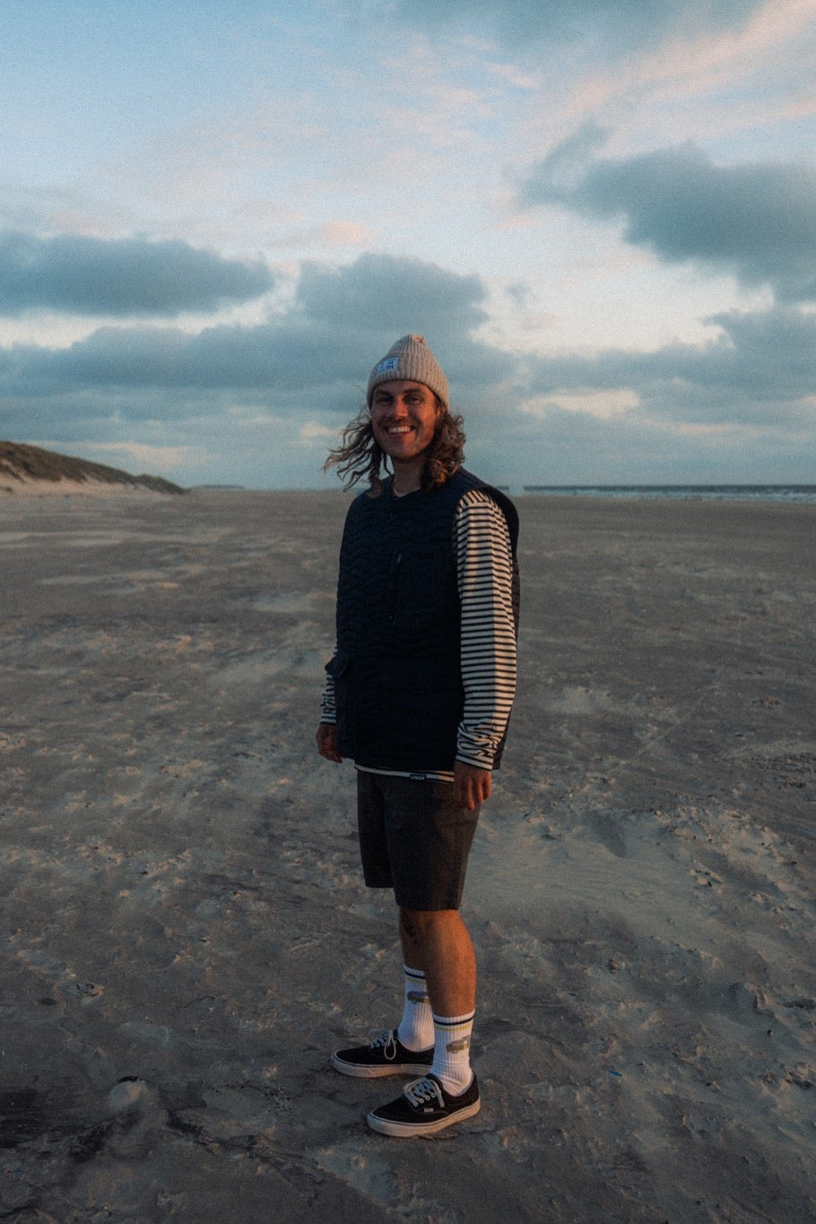 LAKOR Seaway Quilted Vest Jacket Blueberry