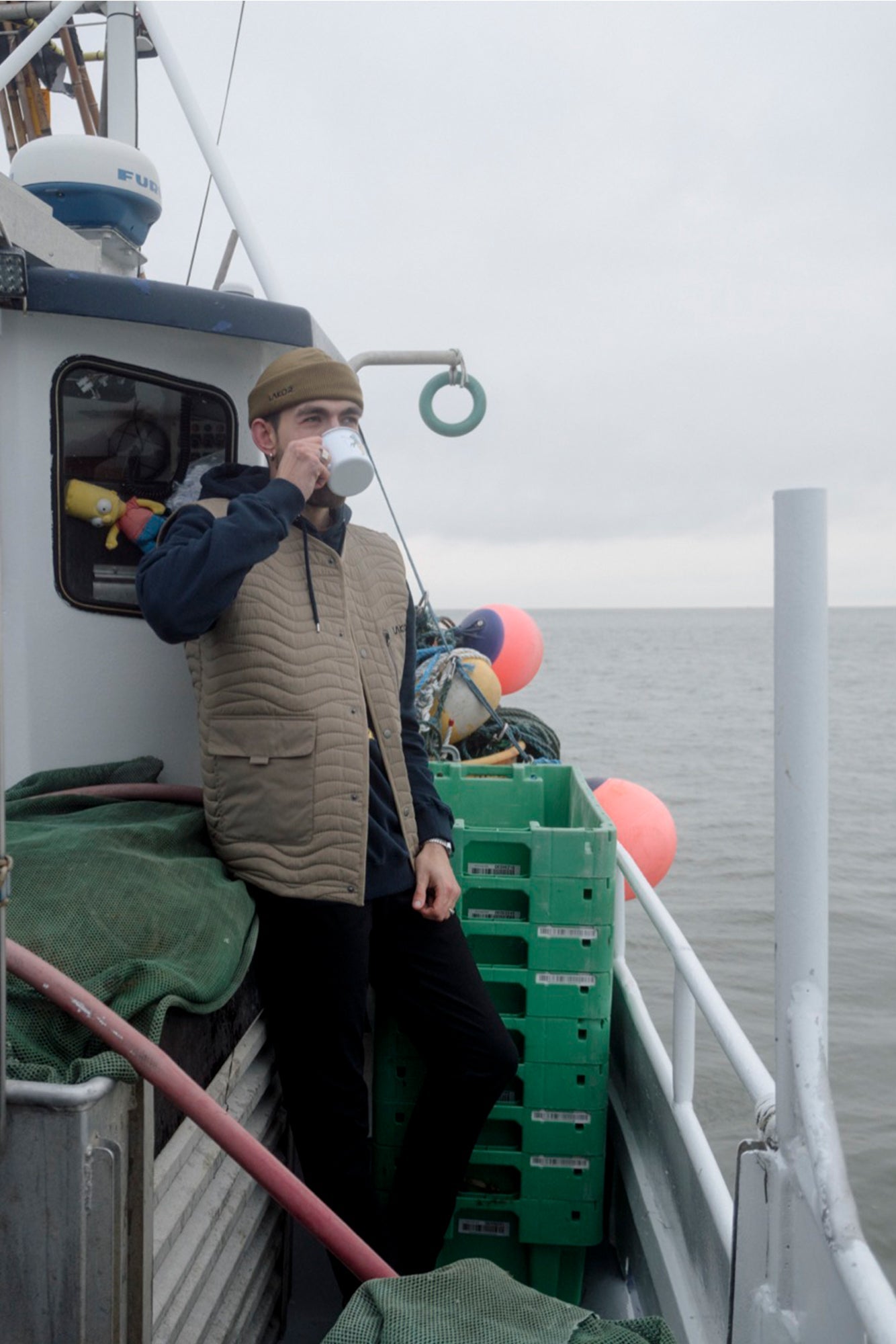 LAKOR Seaway Quilted Vest Jacket Fallen Rock