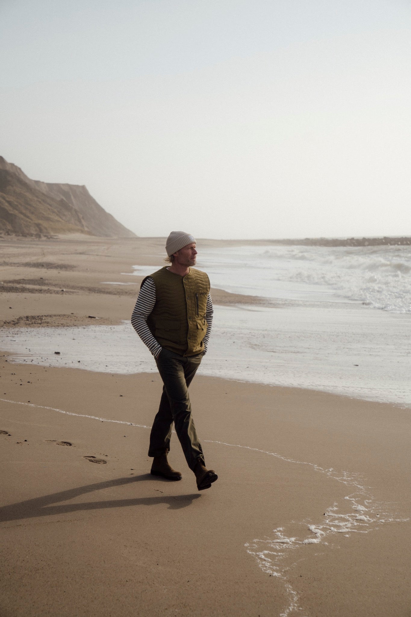 LAKOR Seaway Quilted Vest Jacket Fir Green