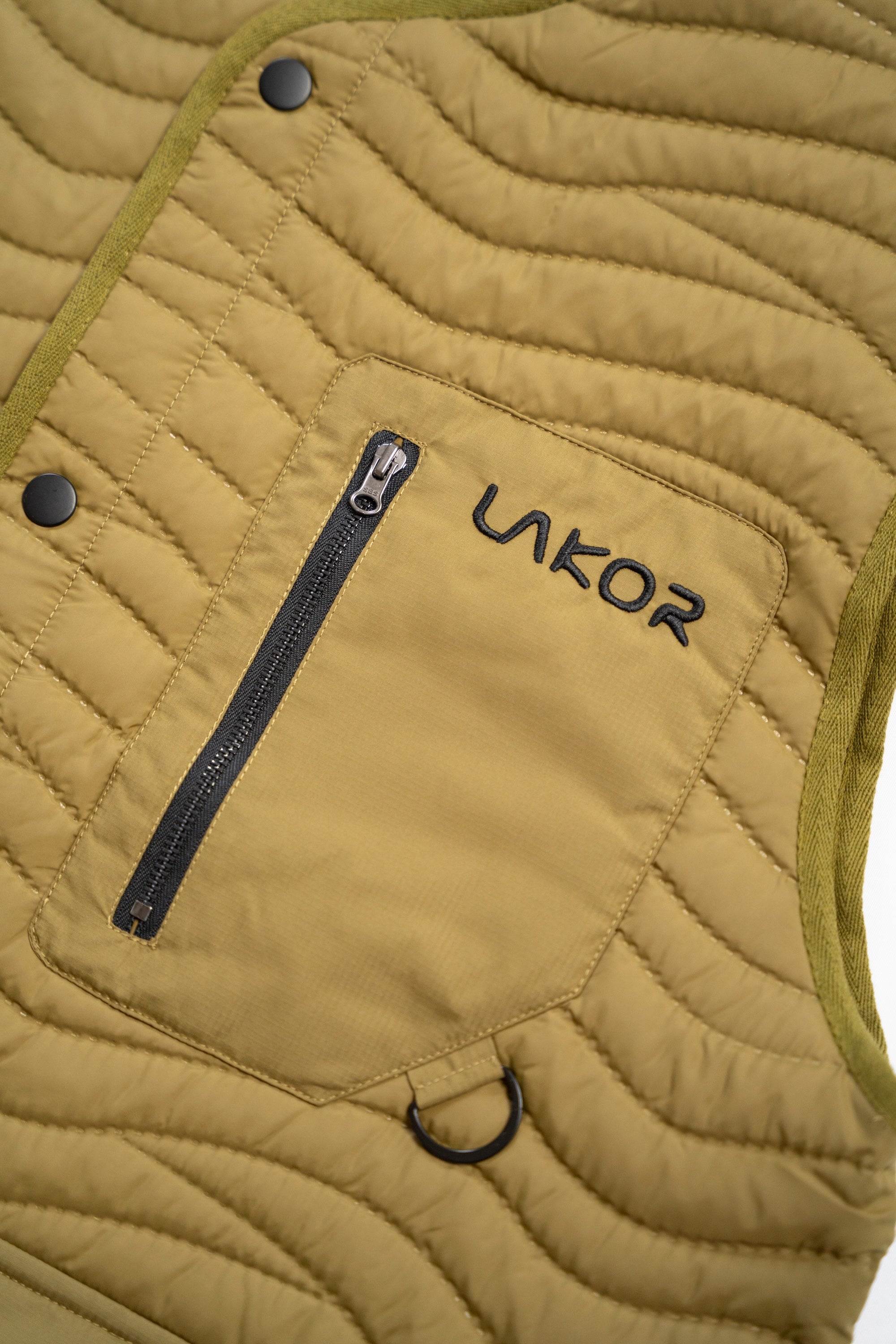 LAKOR Seaway Quilted Vest Jacket Fir Green