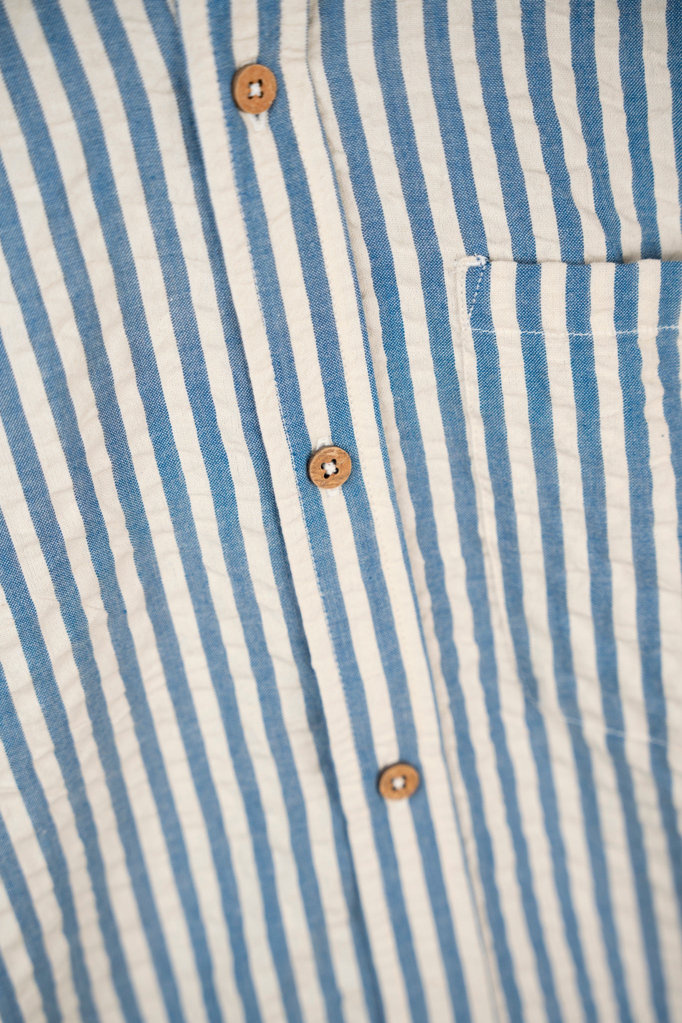 LAKOR Seer Sucker Short Sleeve Shirt Short Sleeve Shirt Bering Sea