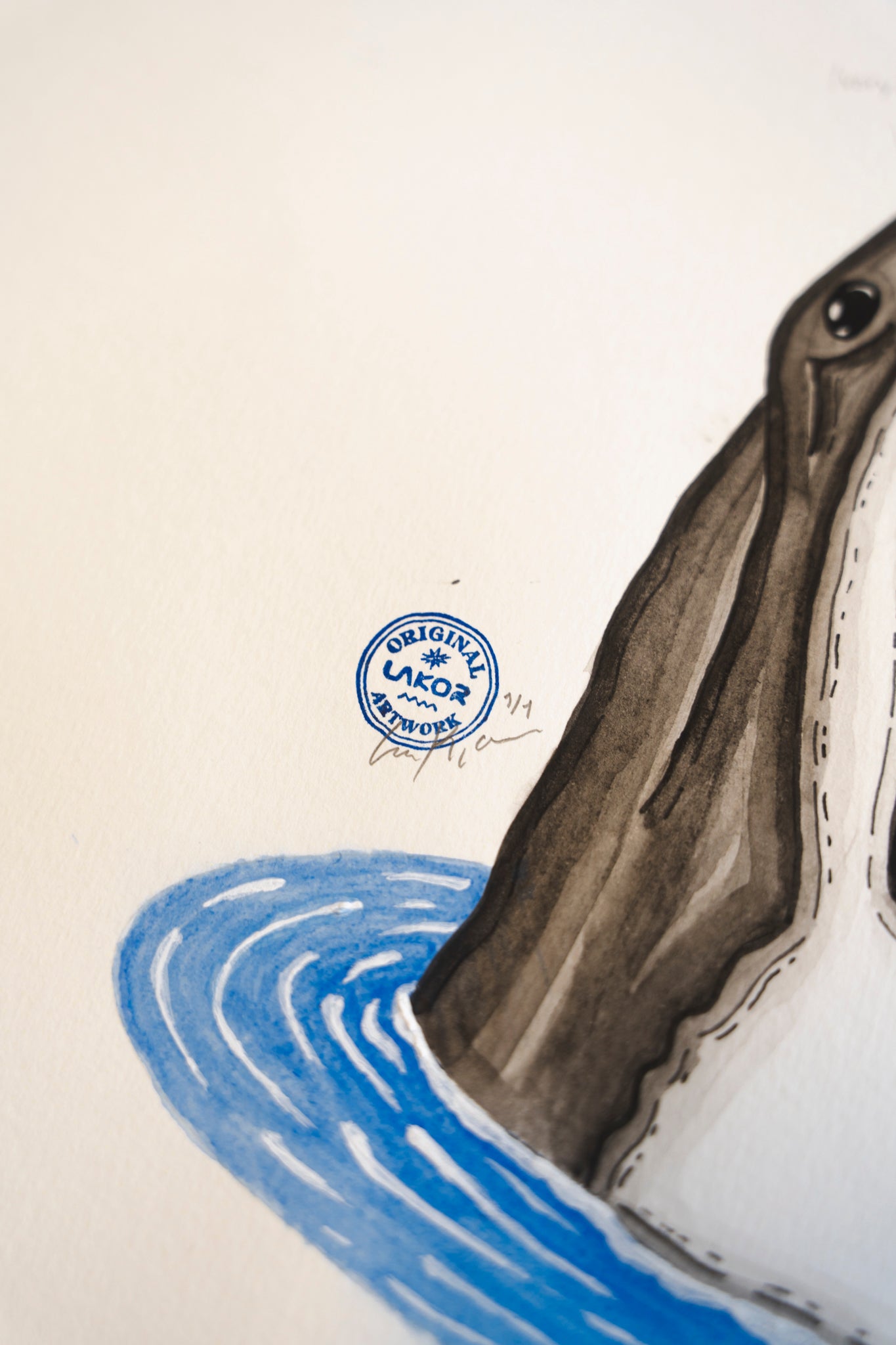 LAKOR Shark Shaka Original Poster White