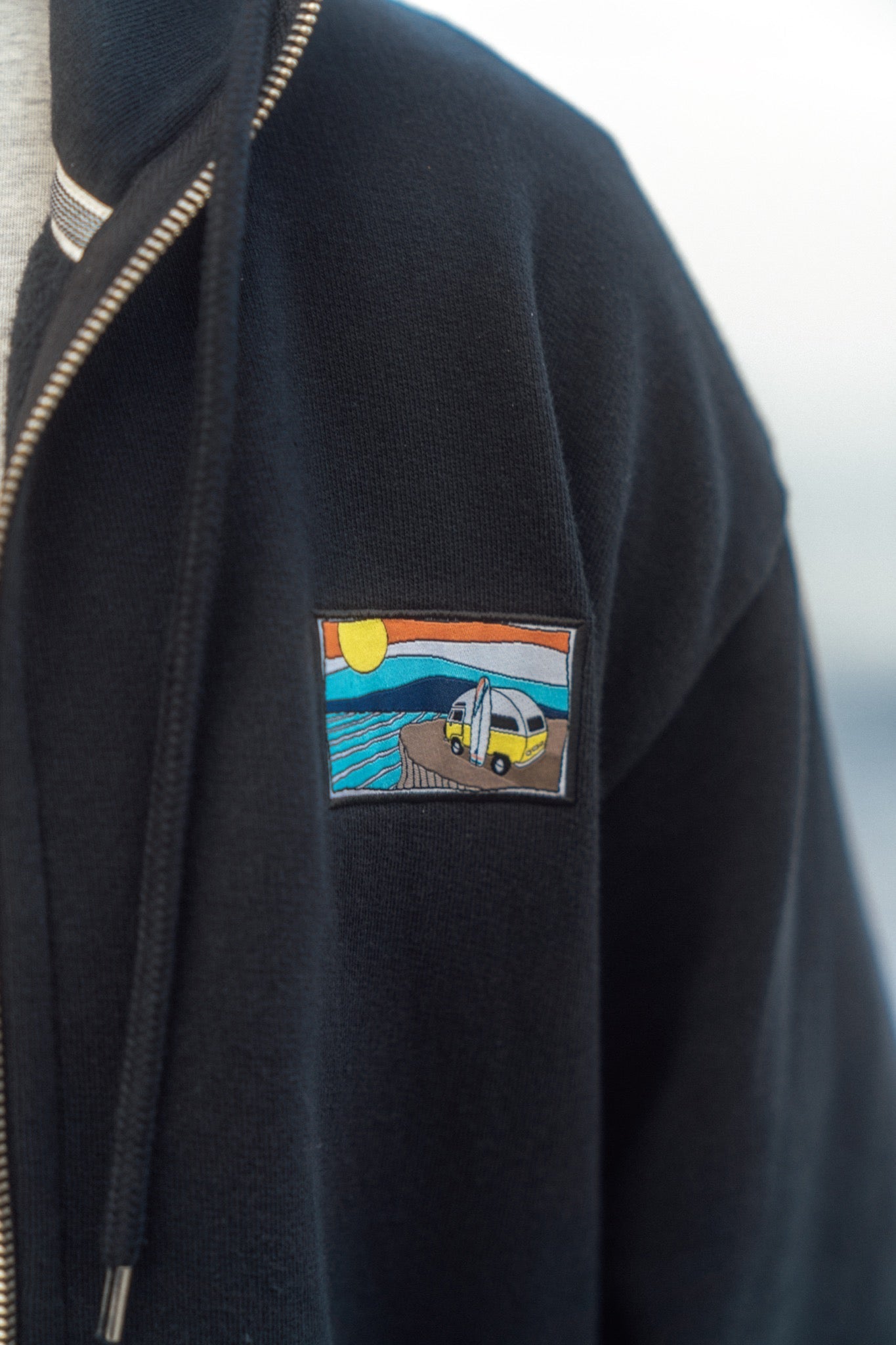 LAKOR Simply Trippin' Zip Hoodie Sweatshirt Moonless Night