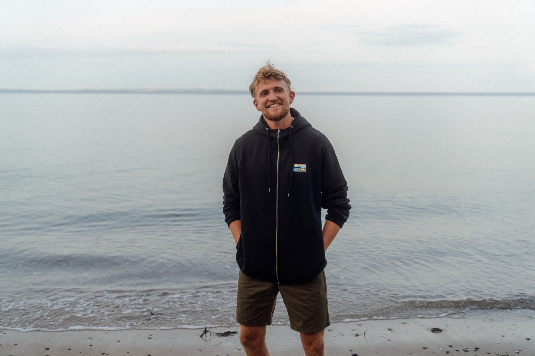 LAKOR Simply Trippin' Zip Hoodie Sweatshirt Moonless Night