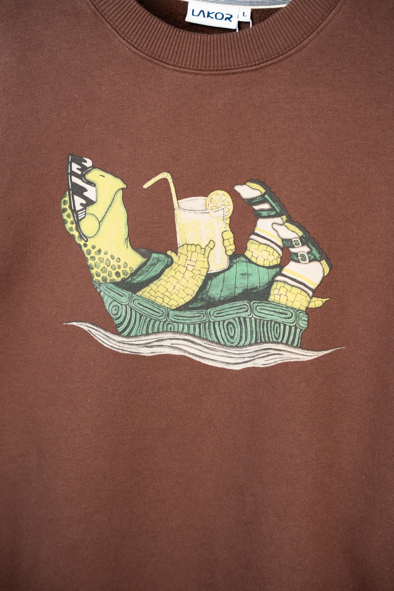 LAKOR Slow Flow Crewneck Sweatshirt Chicory Coffee