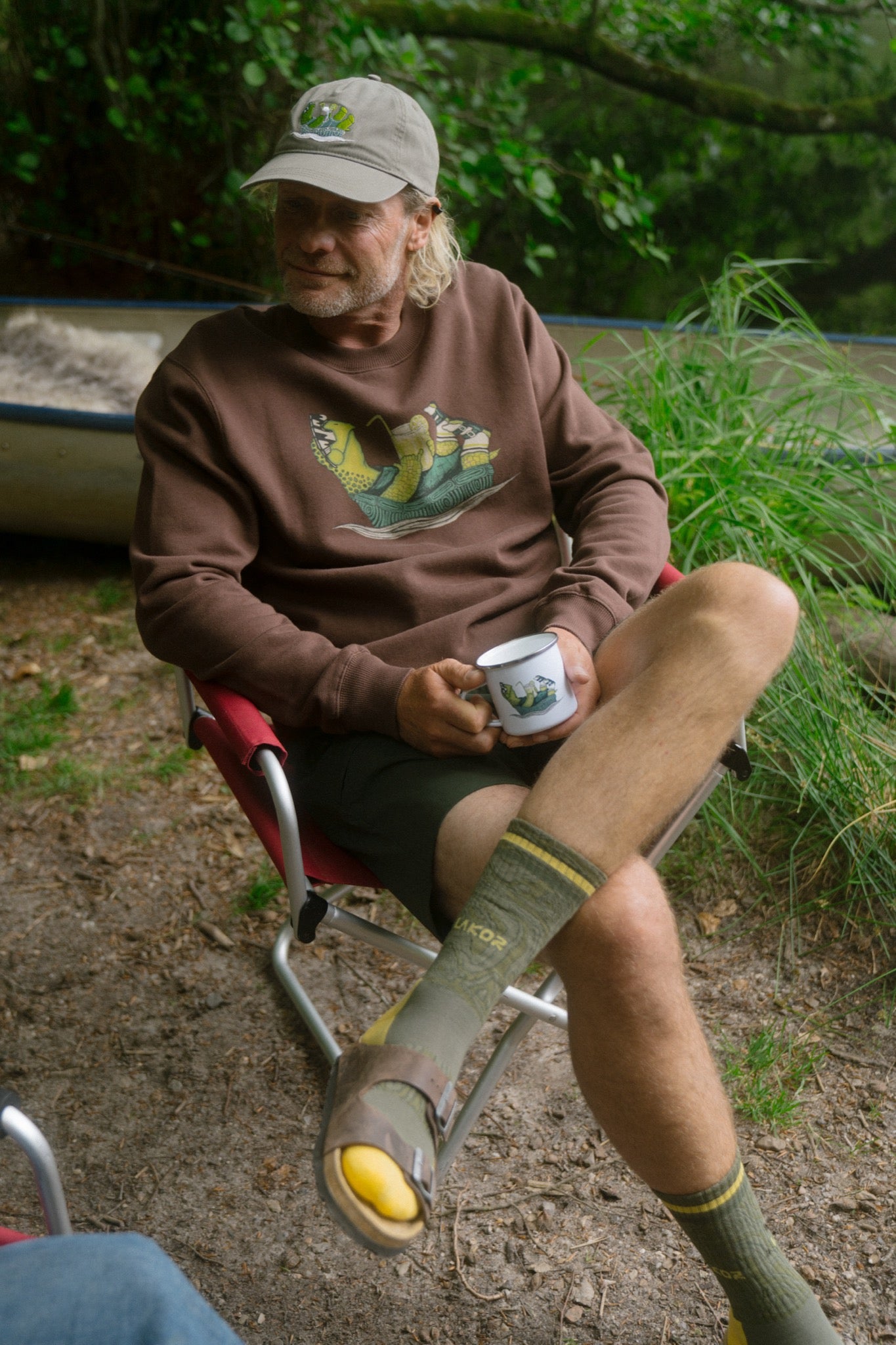 LAKOR Slow Flow Crewneck Sweatshirt Chicory Coffee