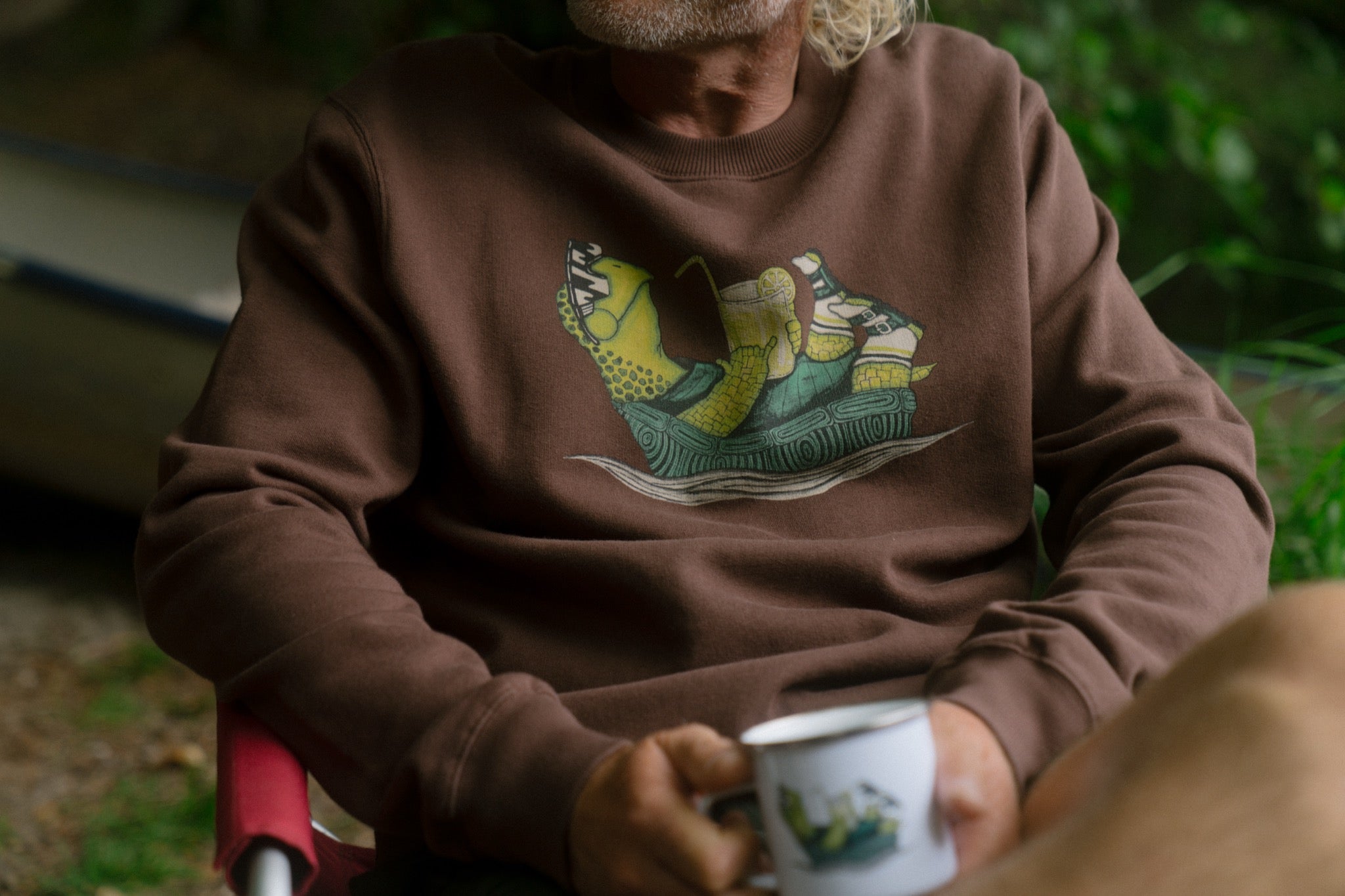 LAKOR Slow Flow Crewneck Sweatshirt Chicory Coffee
