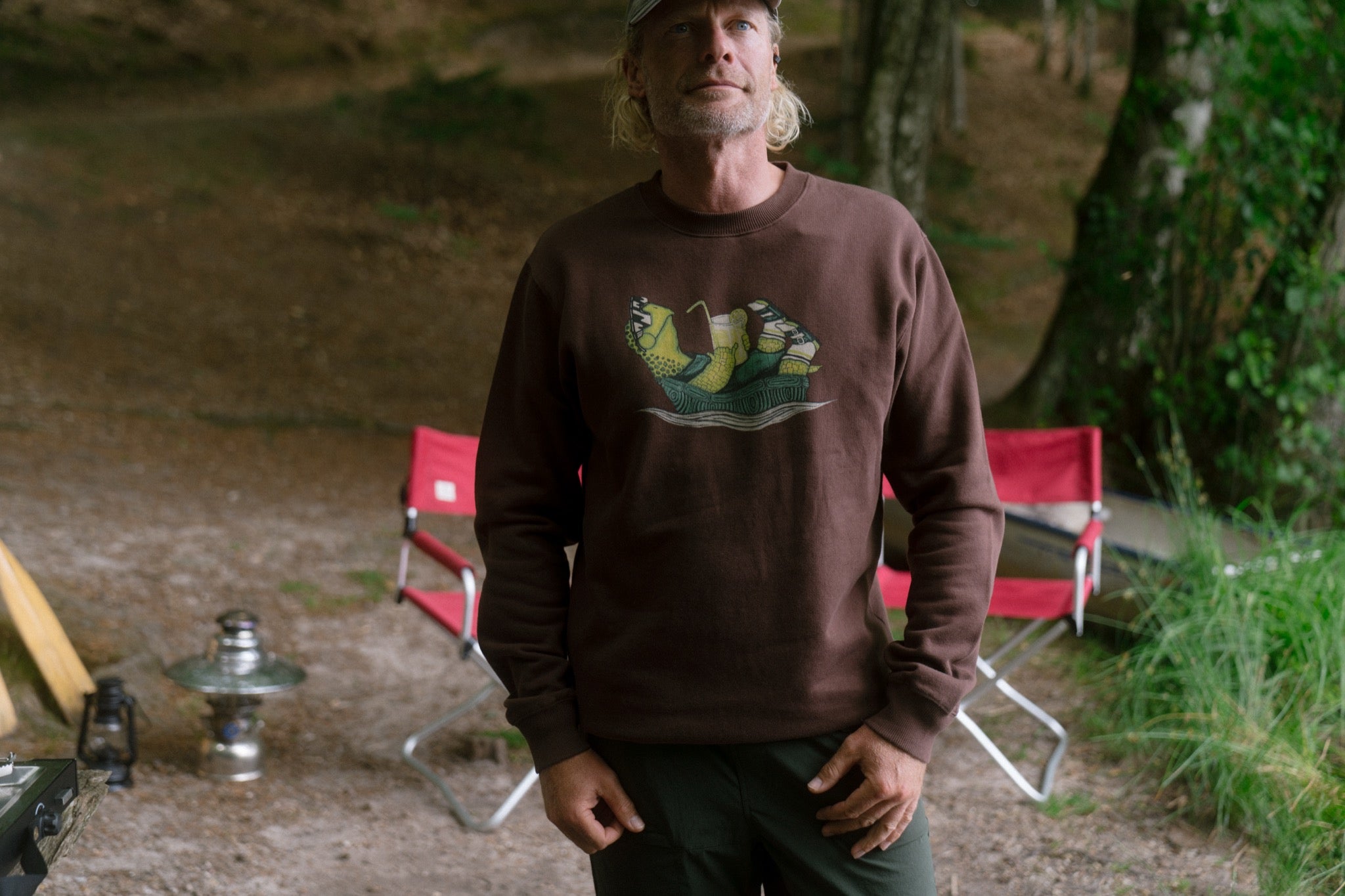 LAKOR Slow Flow Crewneck Sweatshirt Chicory Coffee