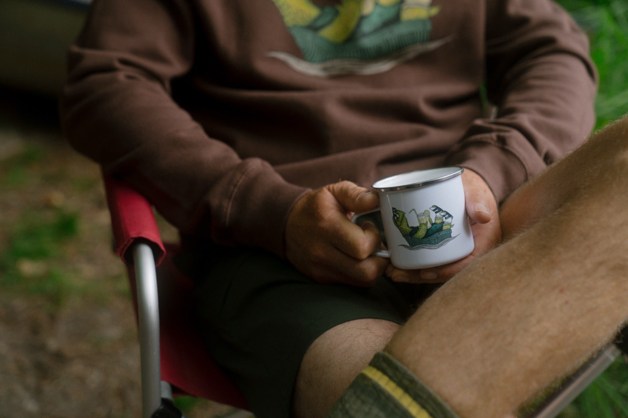LAKOR Slow Flow Enamel Mug Mug White