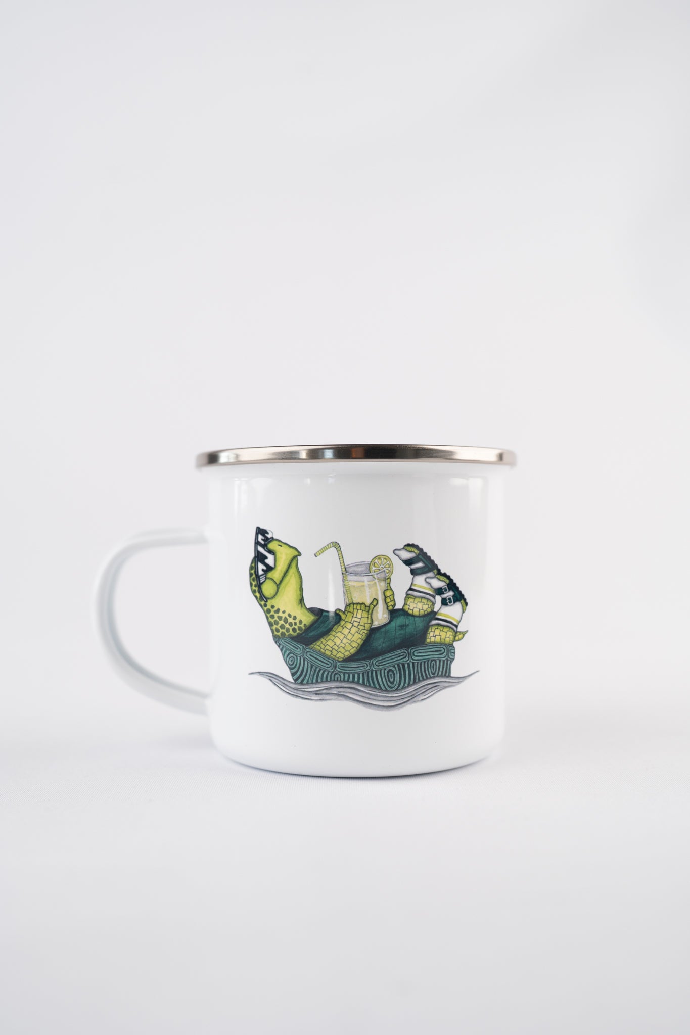 LAKOR Slow Flow Enamel Mug Mug White