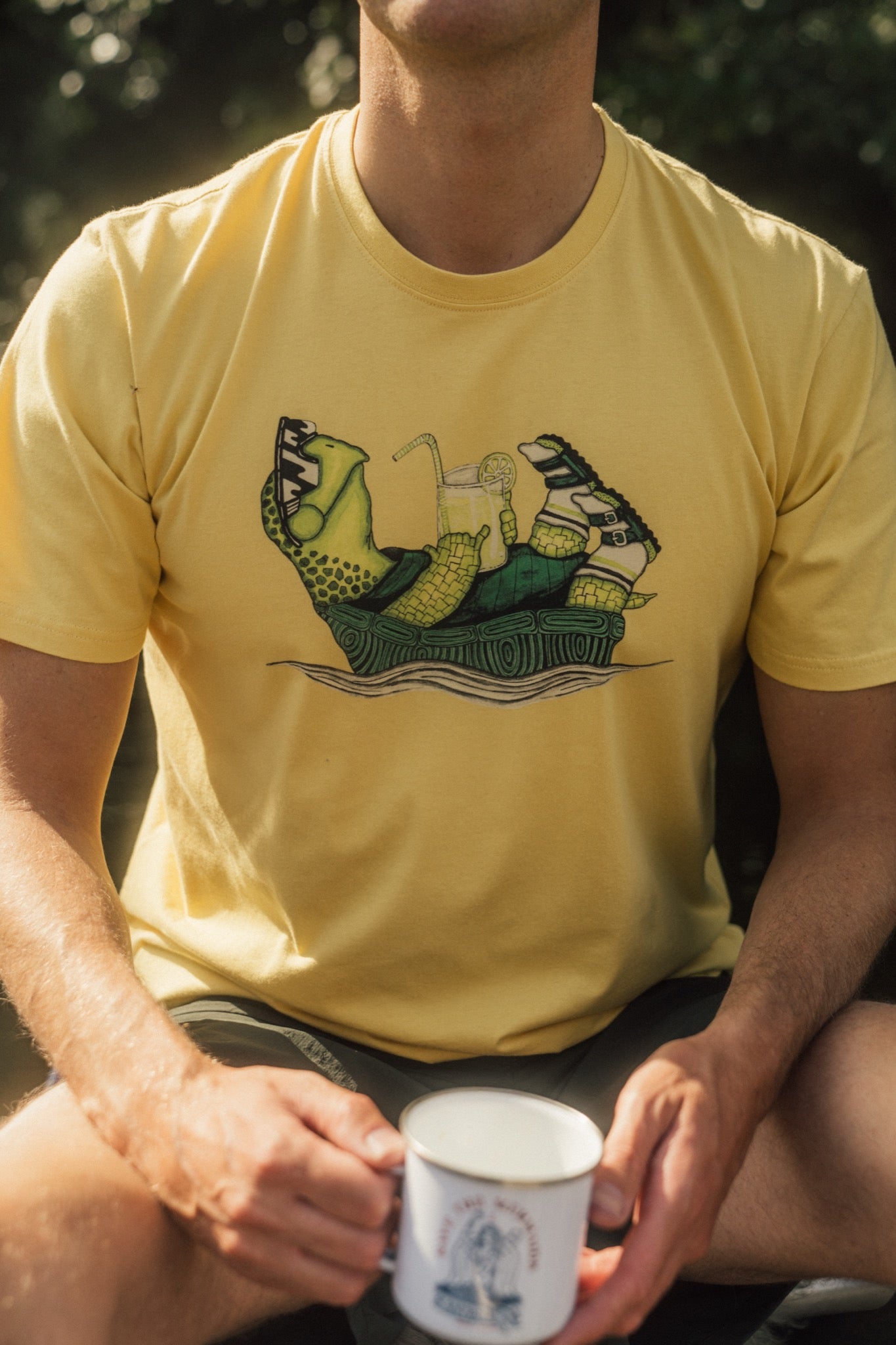 LAKOR Slow Flow T-shirt T-Shirt Cream Gold