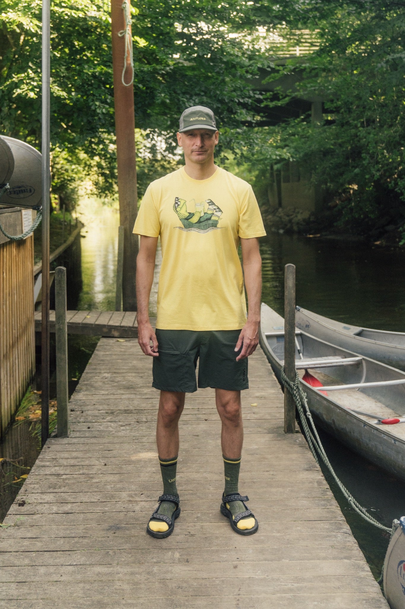 LAKOR Slow Flow T-shirt T-Shirt Cream Gold