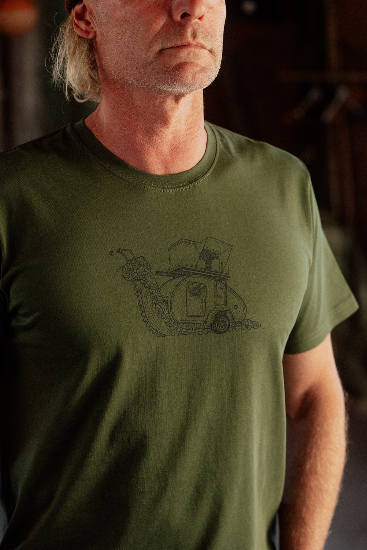 LAKOR Snail Shell T-shirt T-Shirt Rifle Green