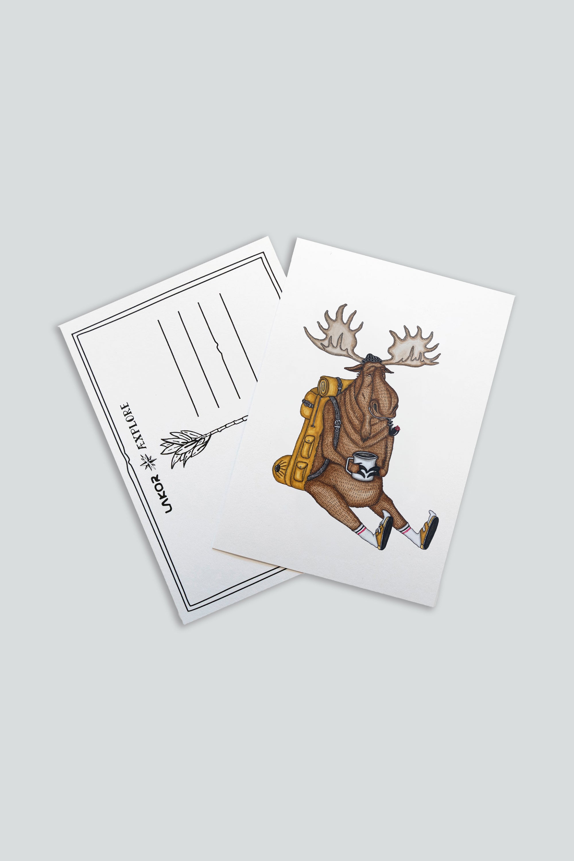Snooze Moose Postkort