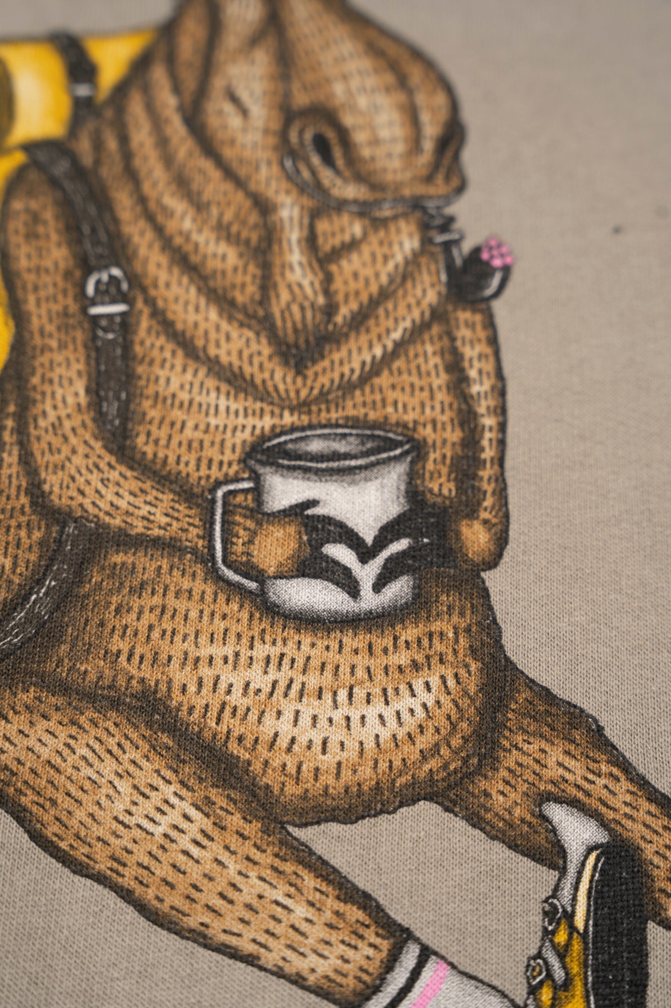 LAKOR Snooze Moose Hoodie Sweatshirt Fallen Rock