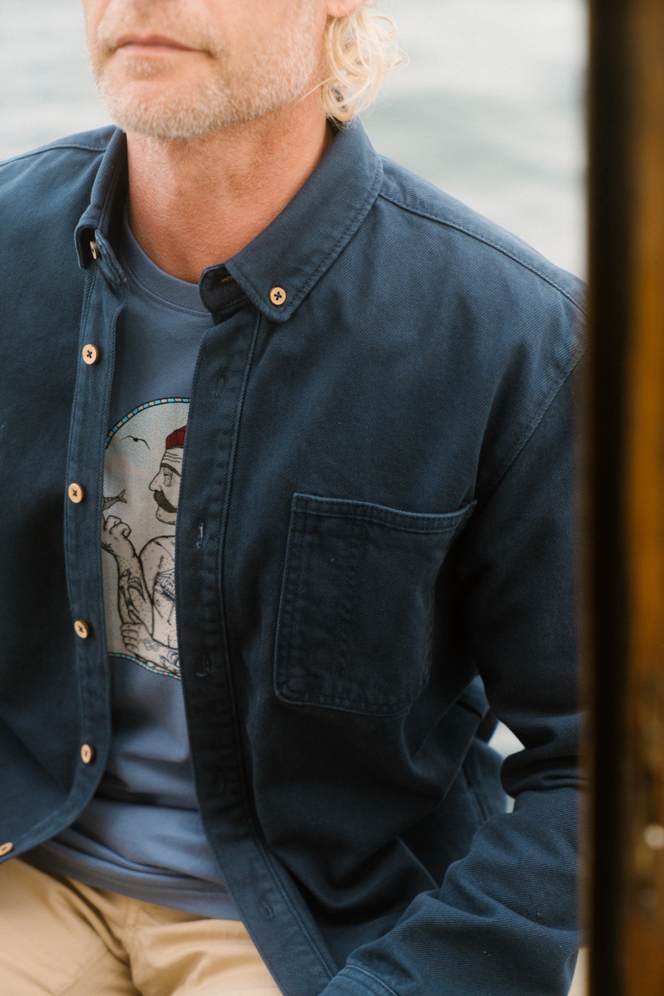 LAKOR Spork Overshirt Overshirt Blueberry