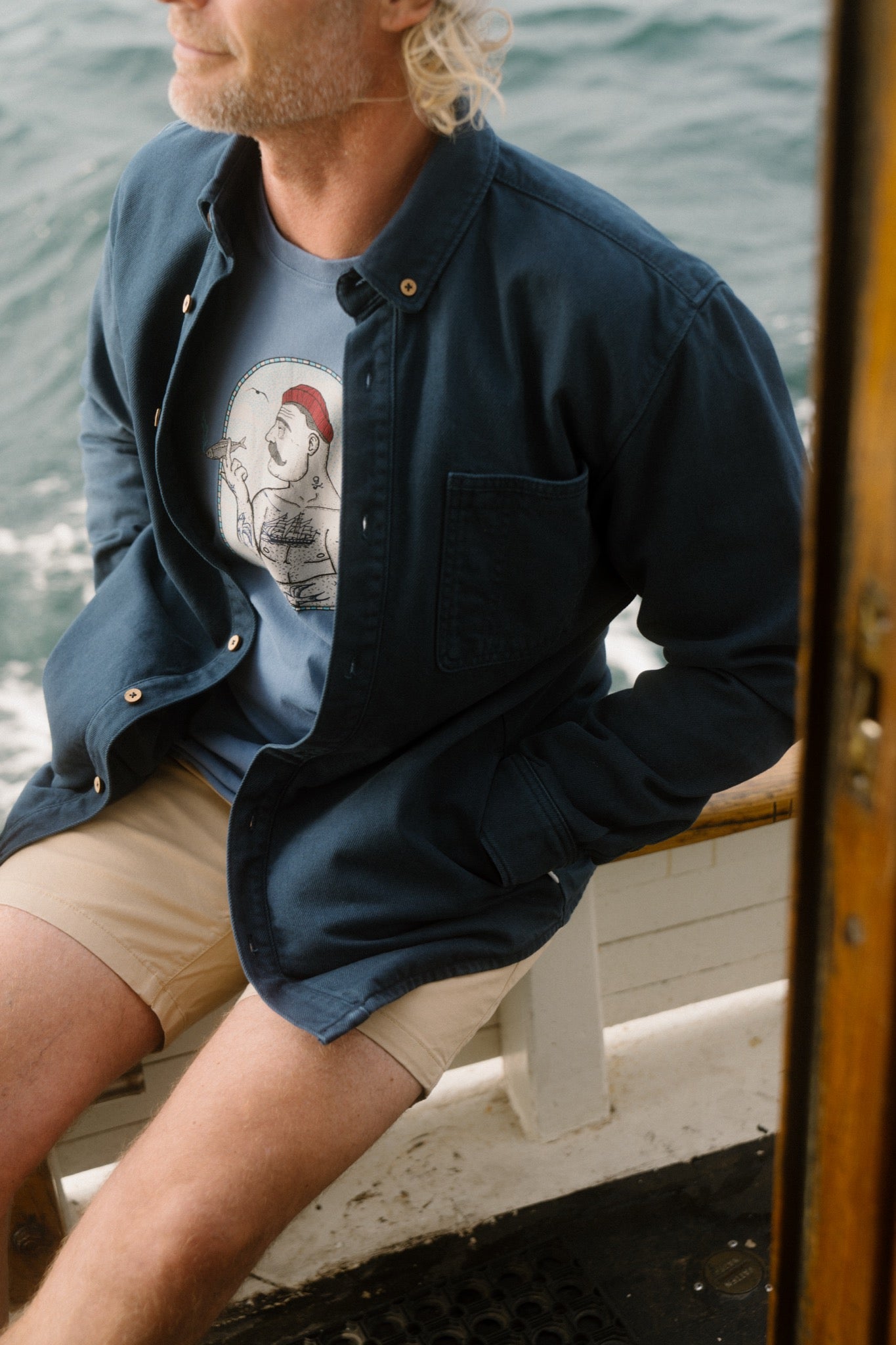 LAKOR Spork Overshirt Overshirt Blueberry