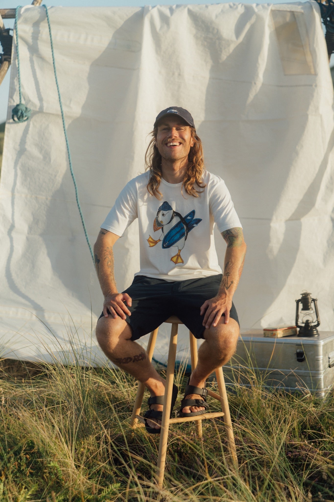 LAKOR Surf's Up T-shirt T-Shirt Star White