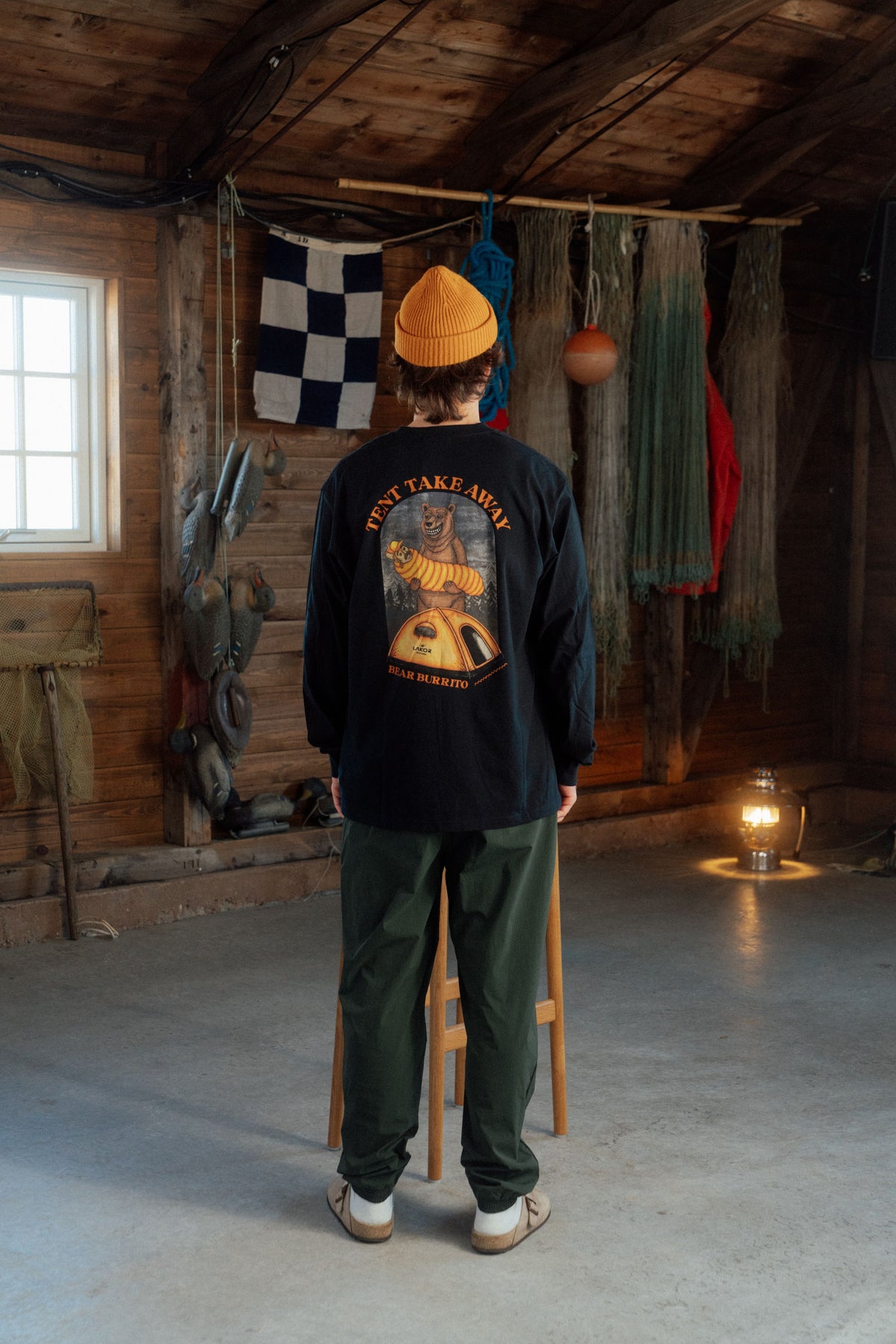 LAKOR Tent Takeaway Boxfit LS T-shirt T-Shirt Moonless Night