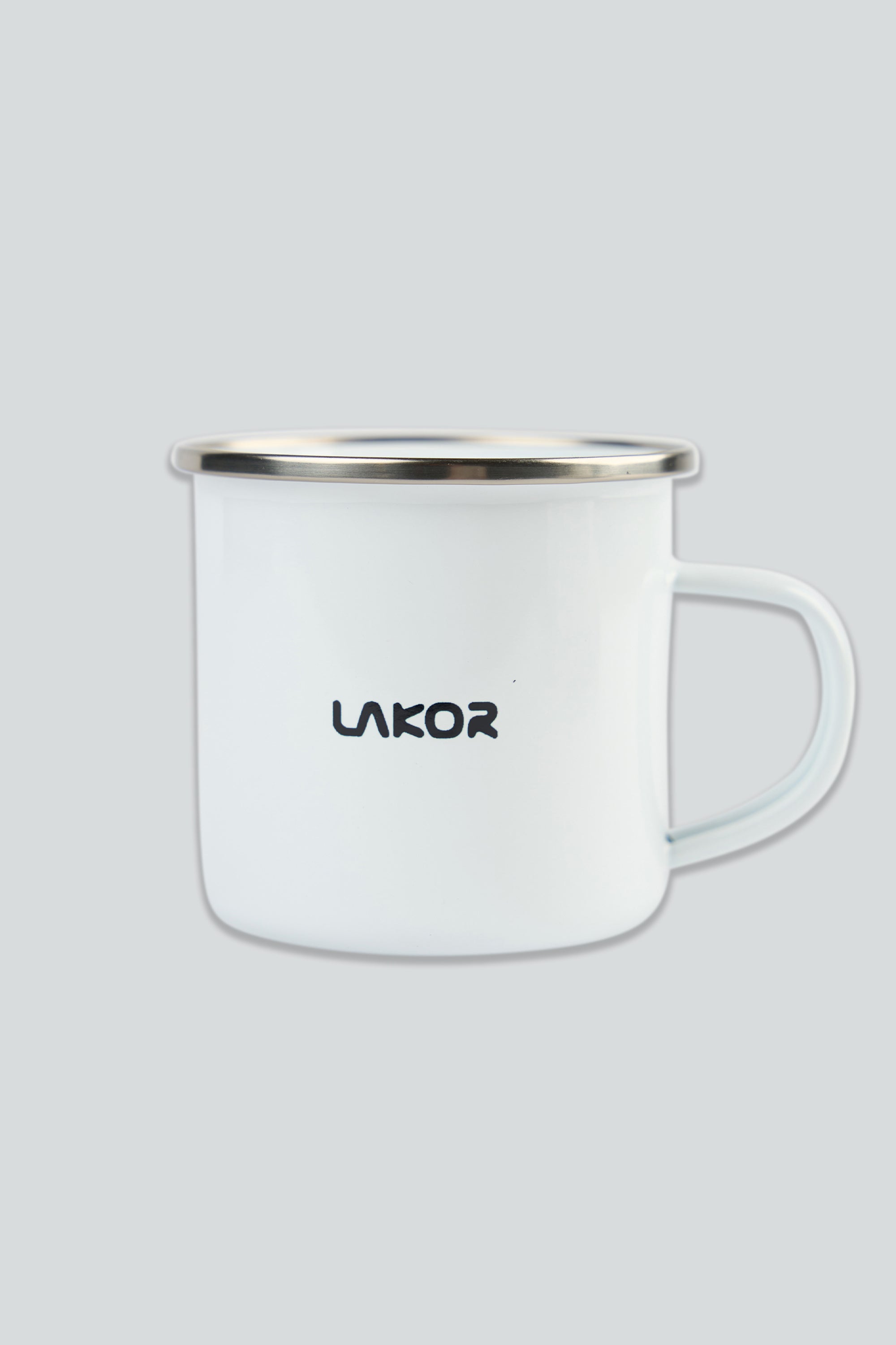 LAKOR The Otter Way Emaljekrus Mug White