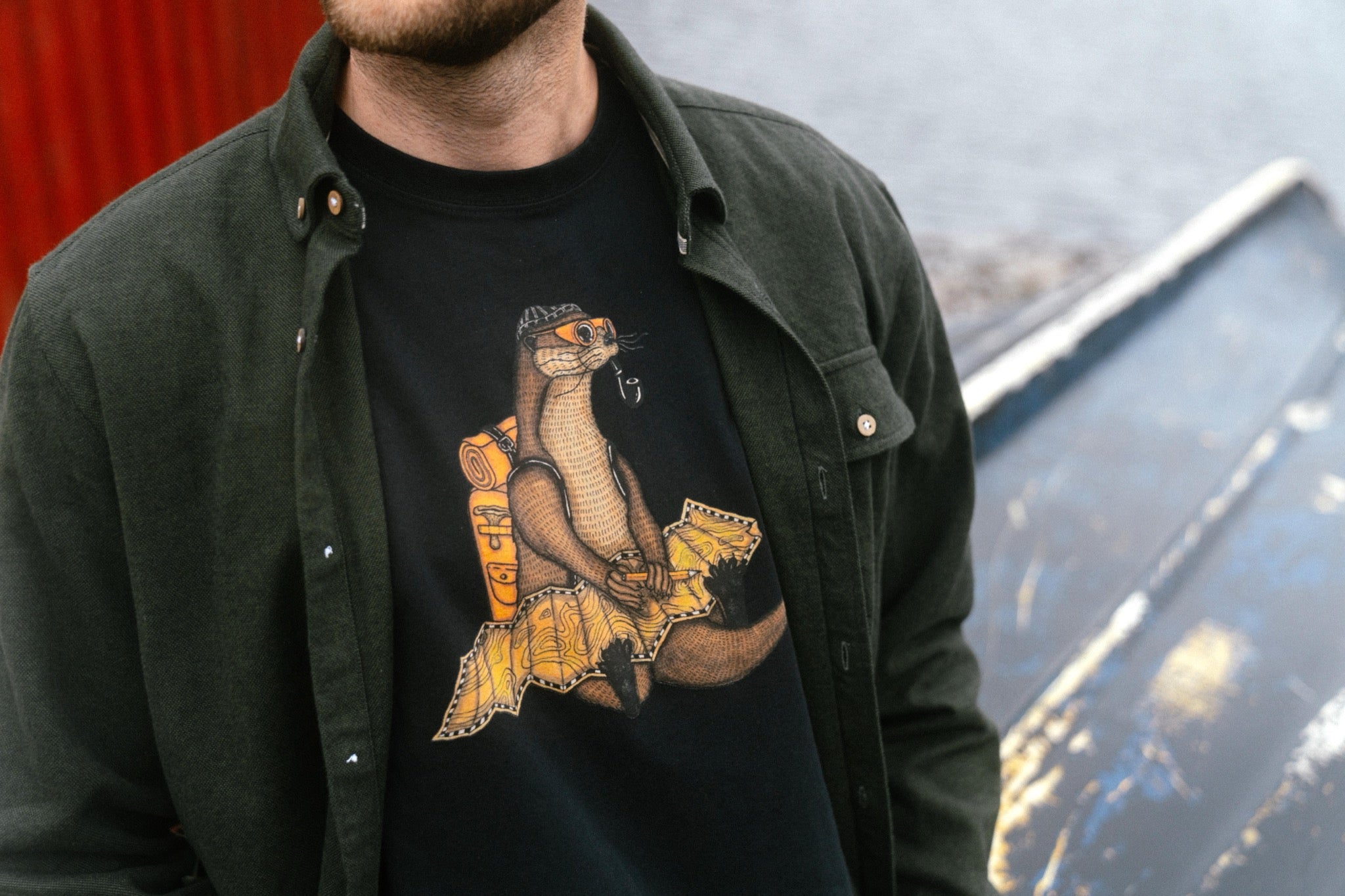 LAKOR The Otter Way T-shirt T-Shirt Moonless Night