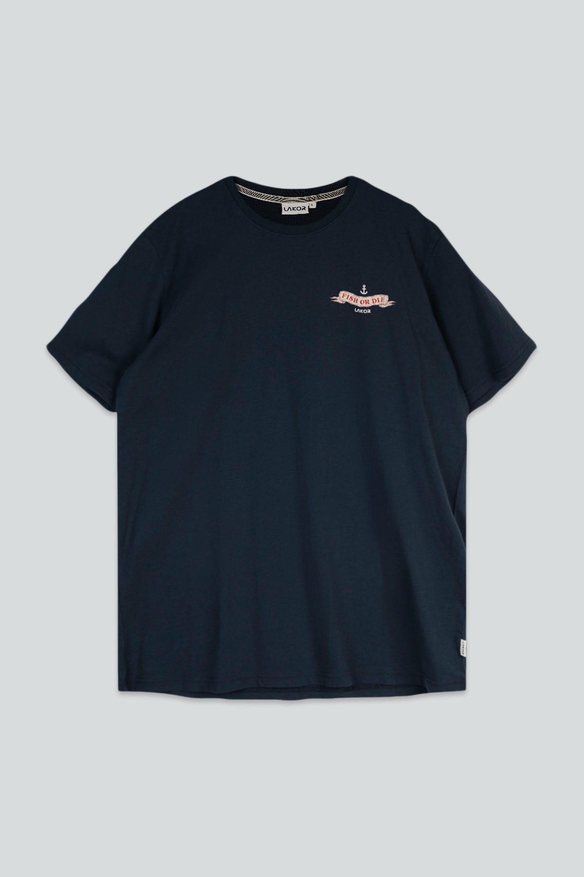 The Smoking Salmon Back T-shirt - Blueberry