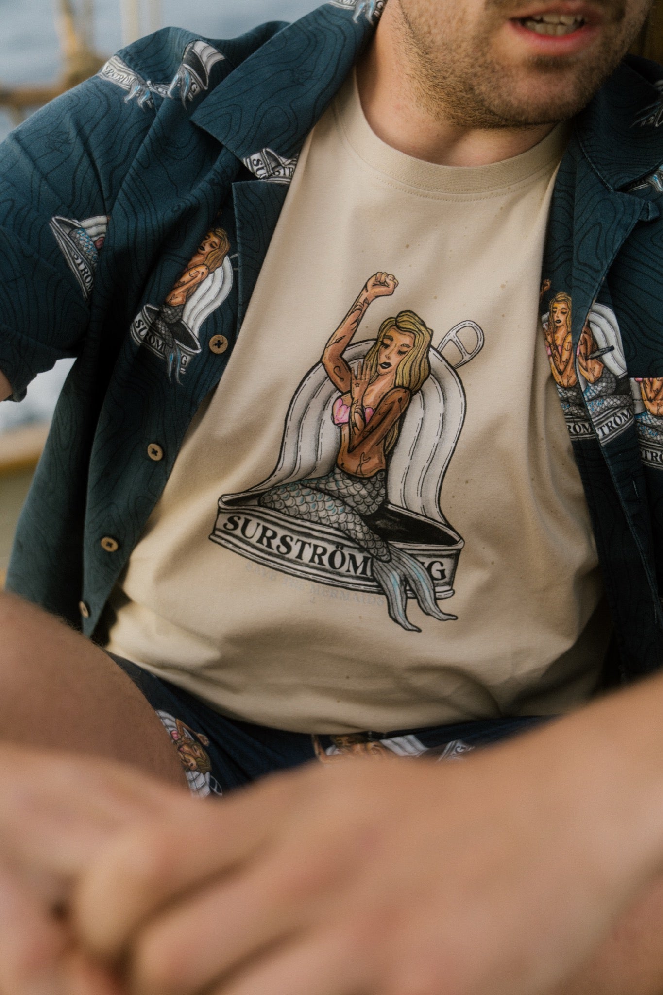 LAKOR Tinned Mermaid T-shirt T-Shirt White Pepper