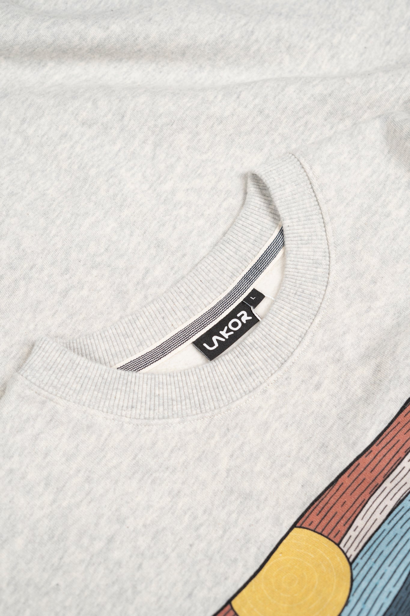 LAKOR Trippin' Crewneck Sweatshirt Oatmeal Melange