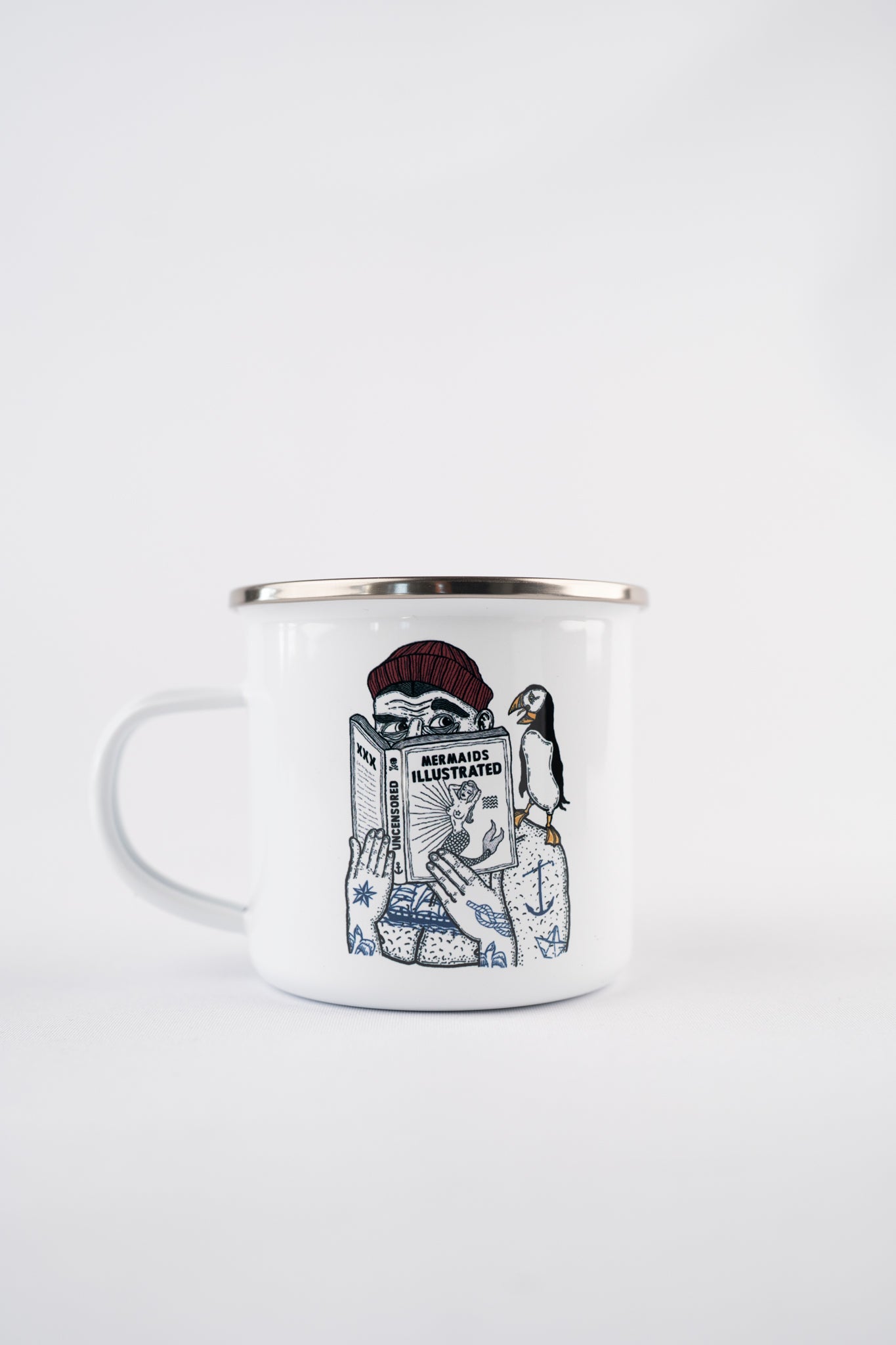 LAKOR Uncensored Enamel Mug Mug White