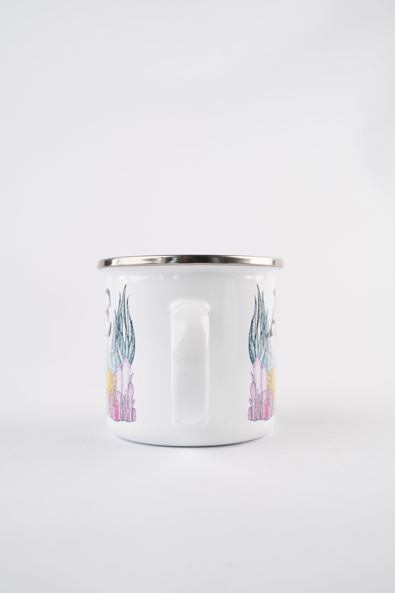 LAKOR Underwater Garden Enamel Mug Mug White
