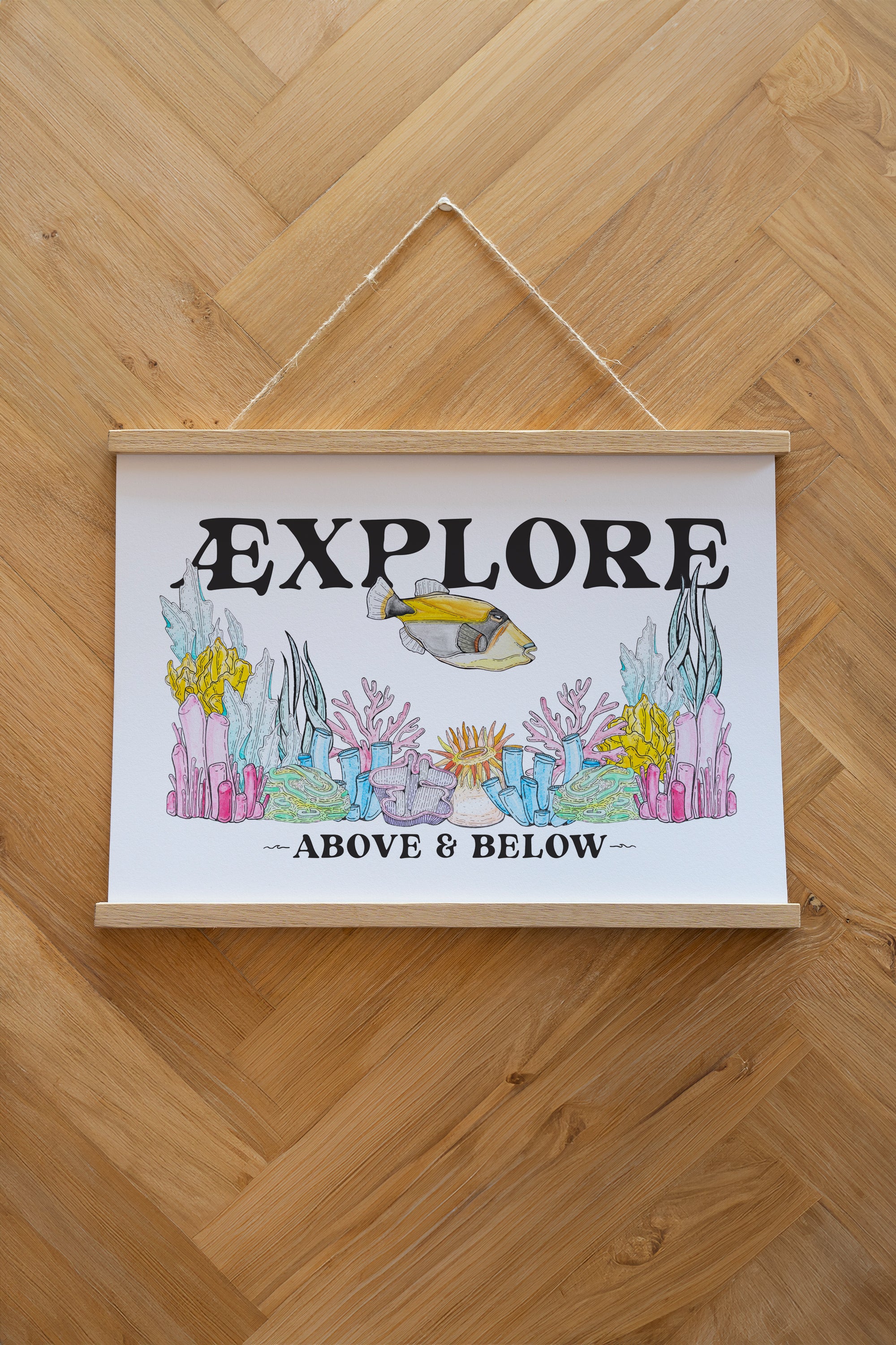 Underwater Garden Plakat - White