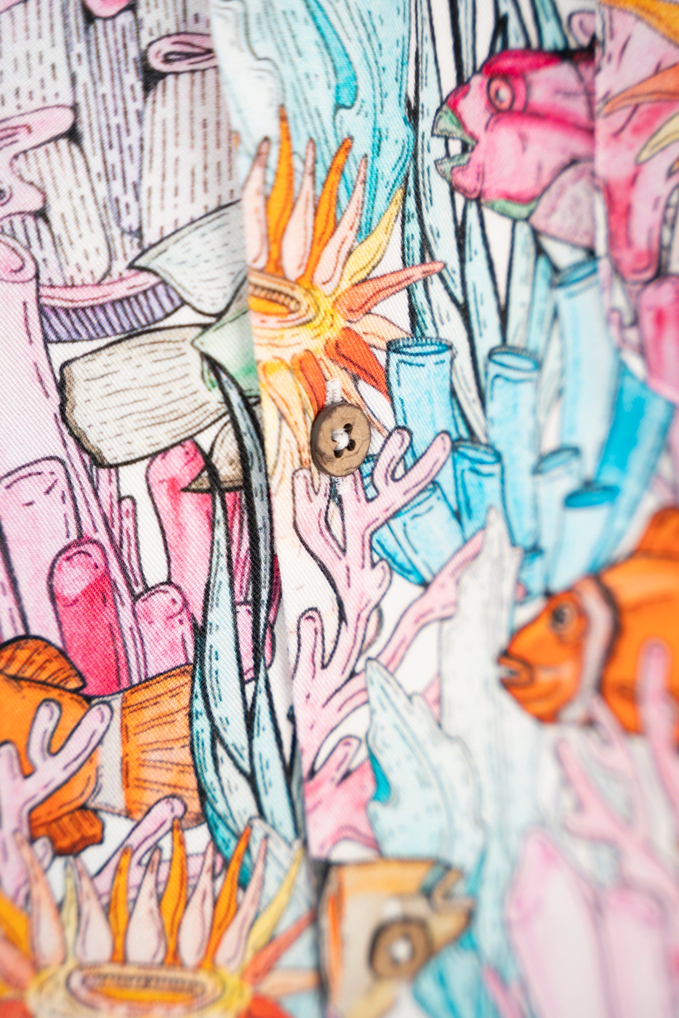 LAKOR Underwater Garden Short Sleeve Shirt Short Sleeve Shirt Multicolor