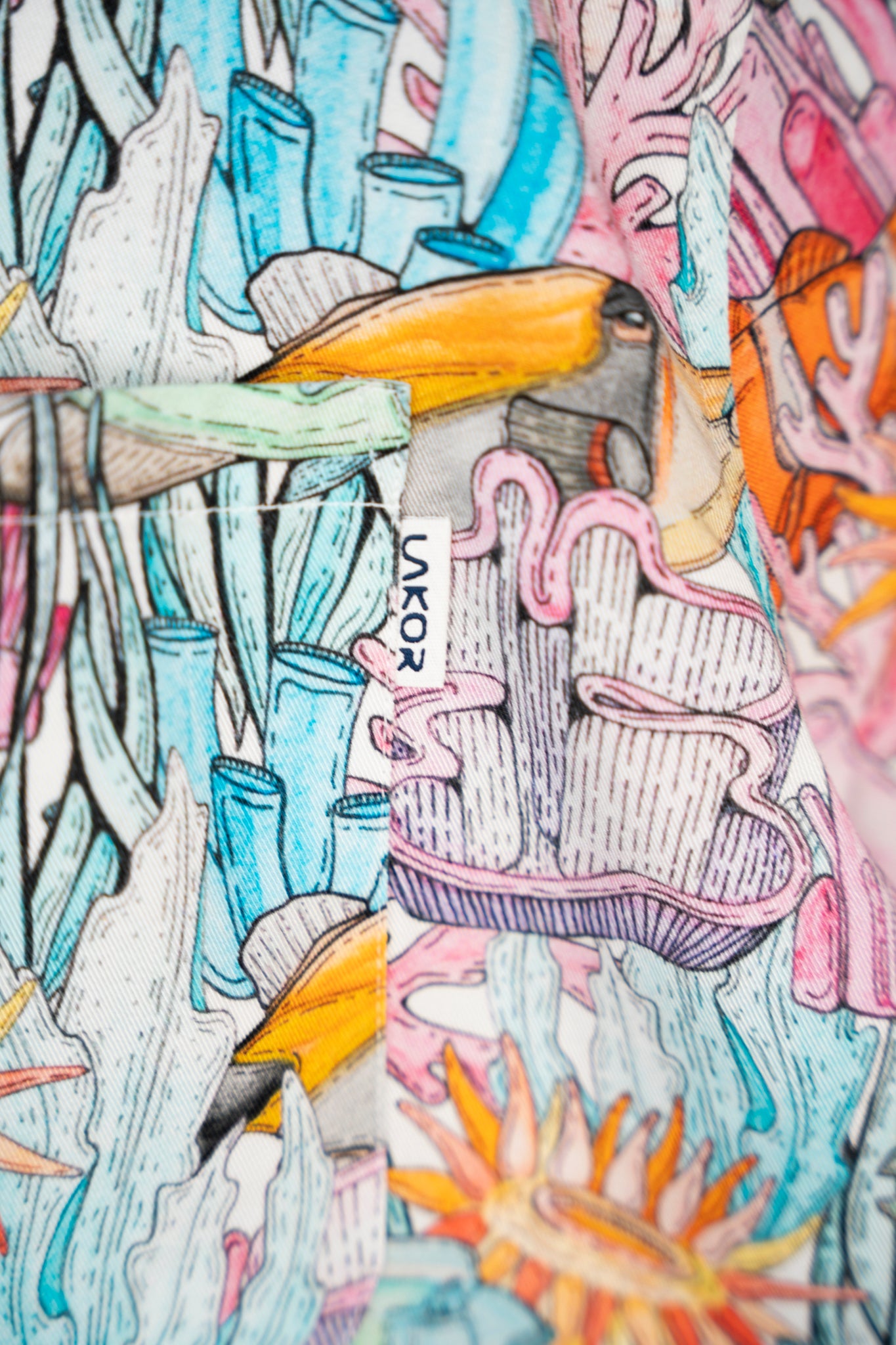 LAKOR Underwater Garden Short Sleeve Shirt Short Sleeve Shirt Multicolor