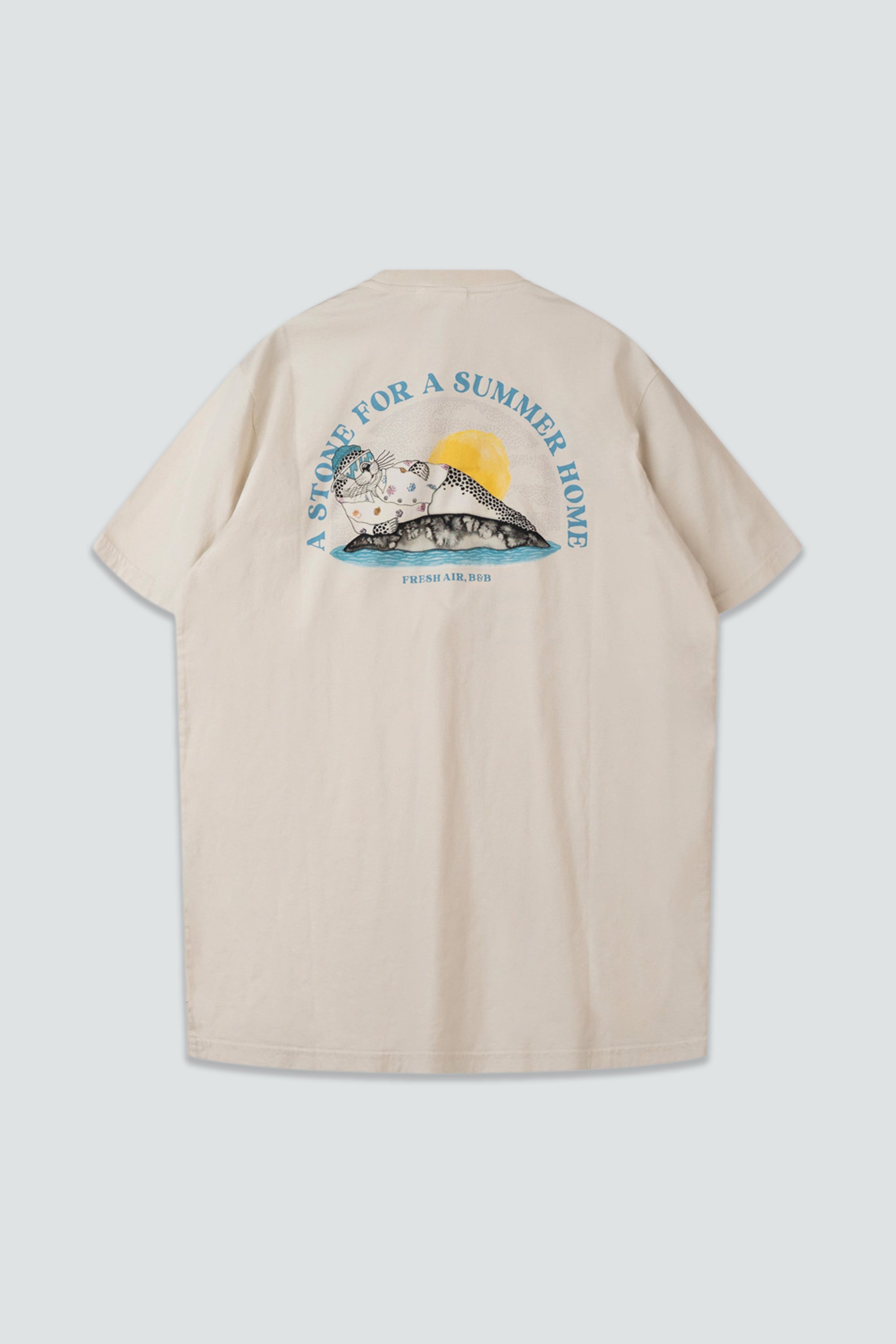 LAKOR VACATION Stone Back T-shirt T-Shirt Rainy Day