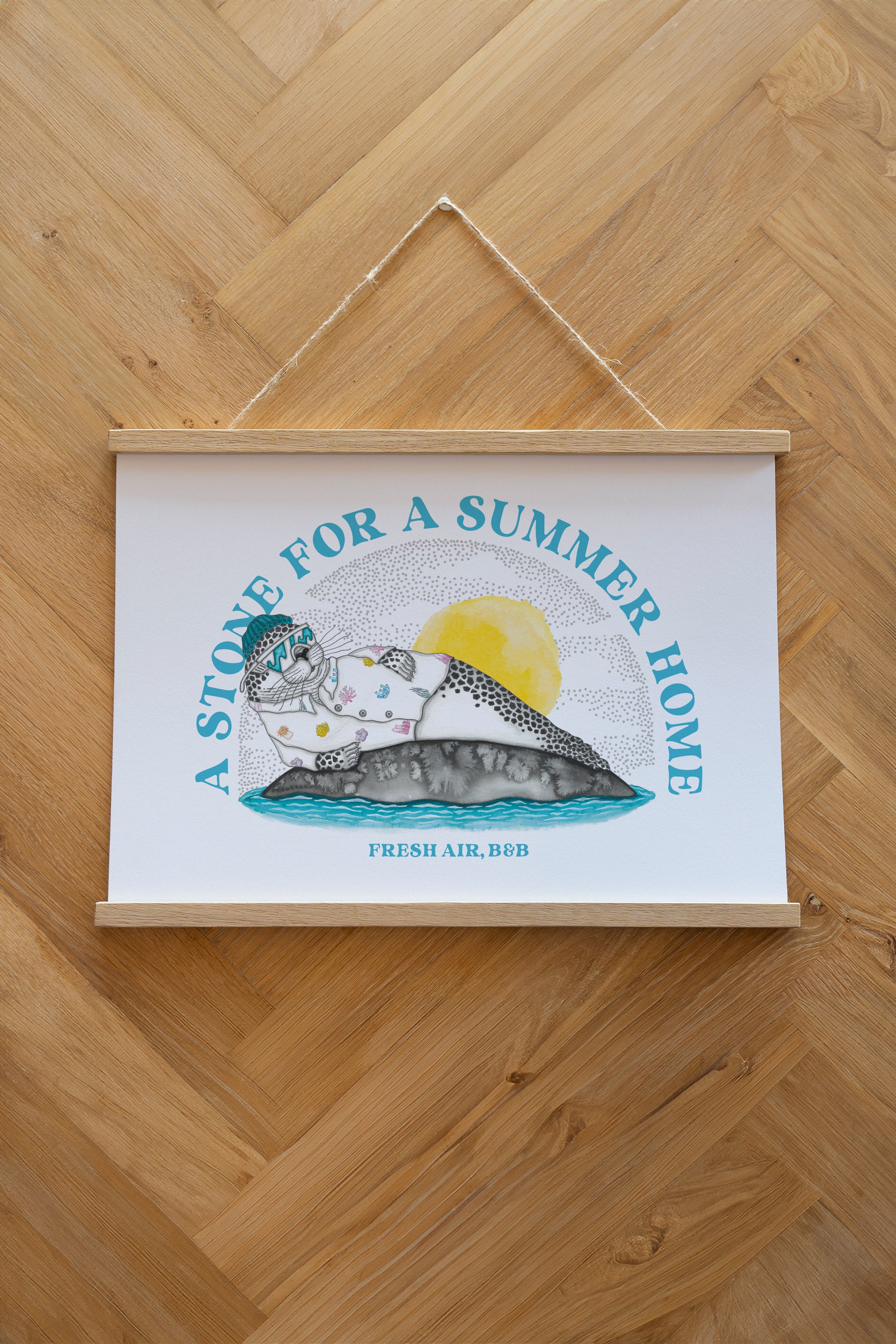 VACATION Stone Plakat - White