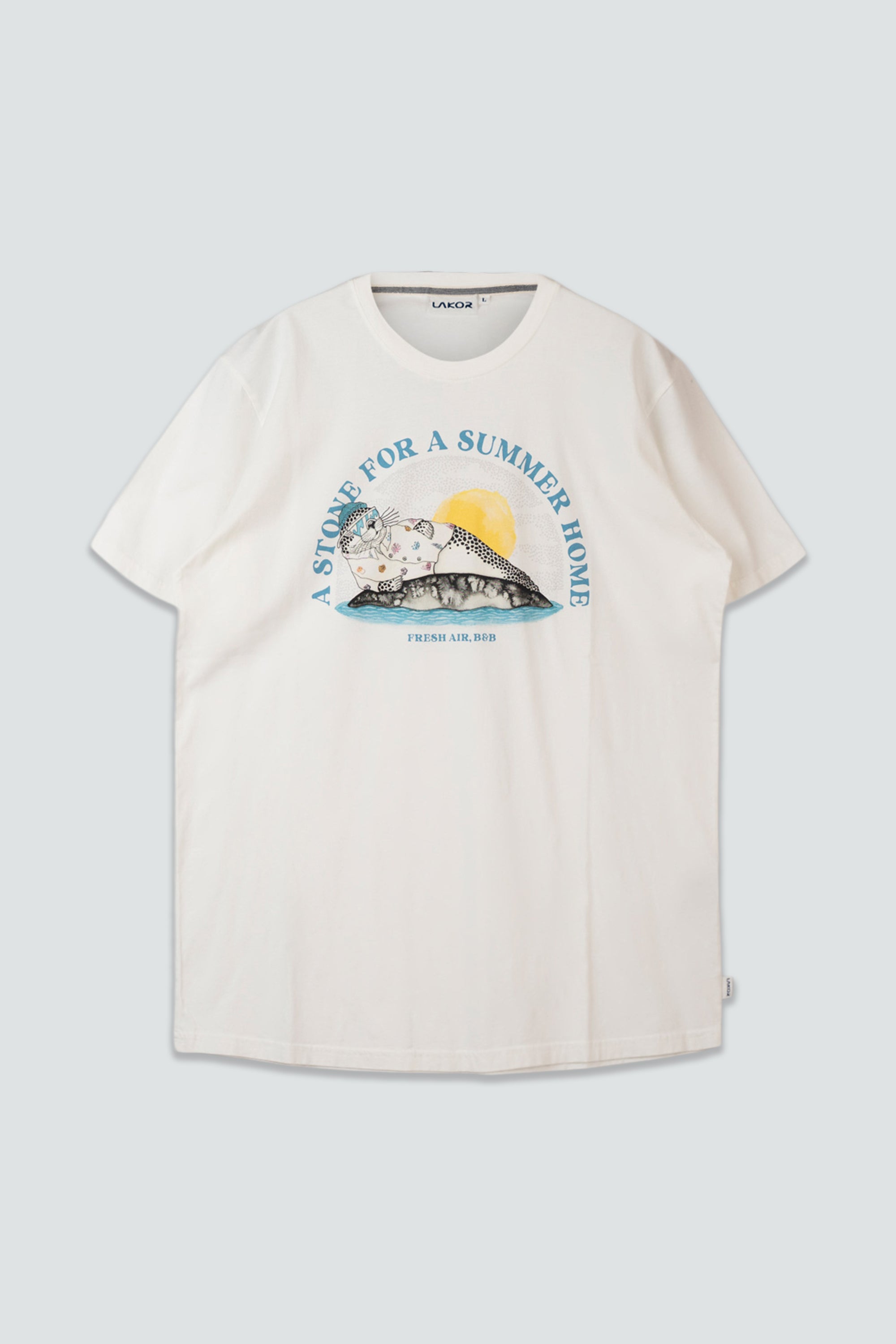 LAKOR VACATION Stone T-shirt T-Shirt Star White
